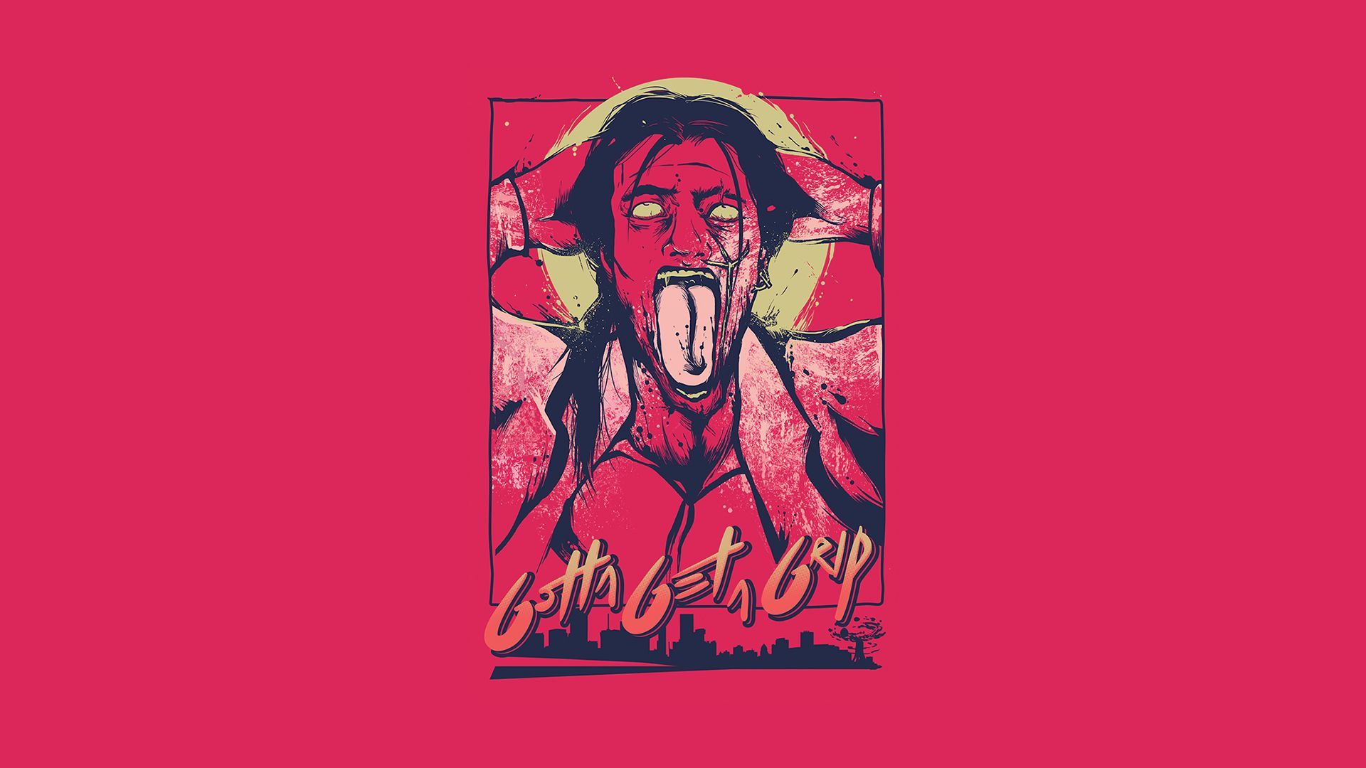 Hotline Miami maschera rosa, 1920x1080 Full HD, PC