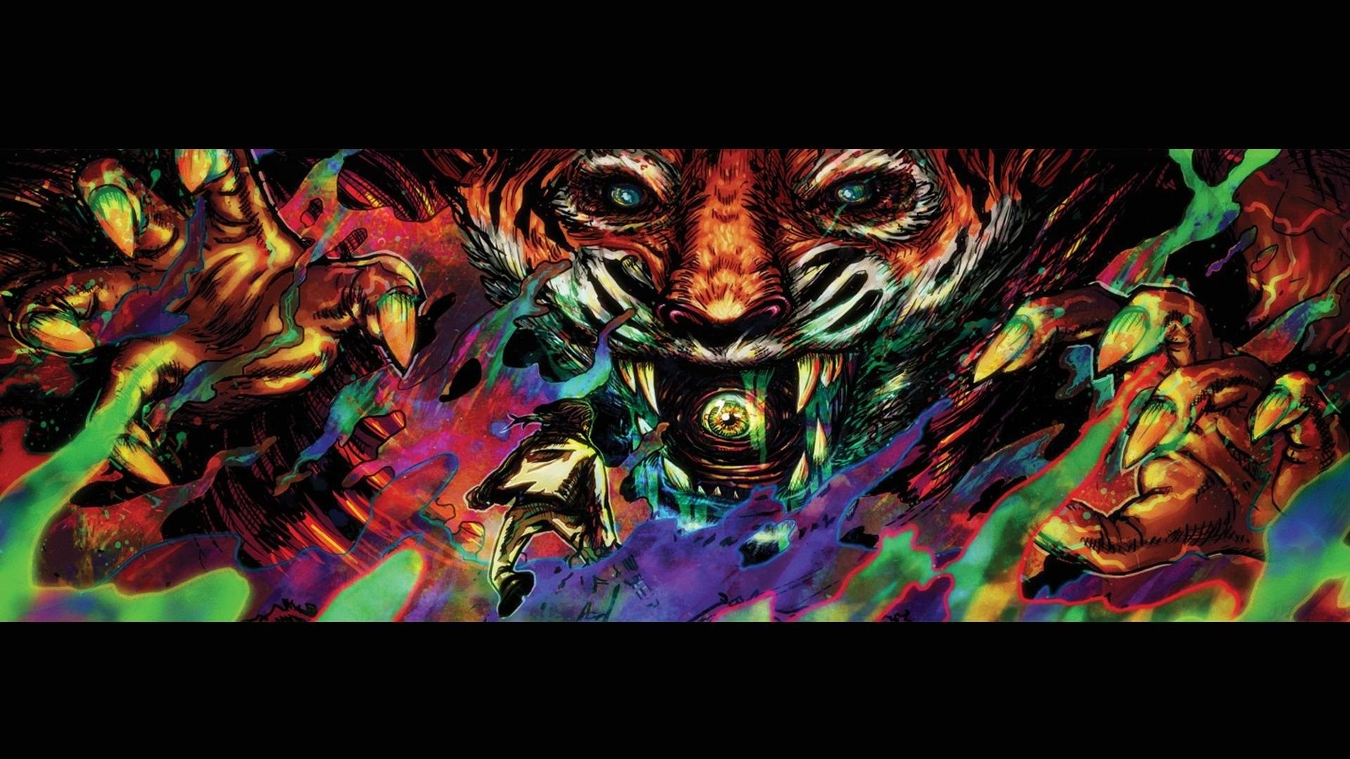 Maschera tigre psichedelica Hotline Miami, 1920x1080 Full HD, Desktop