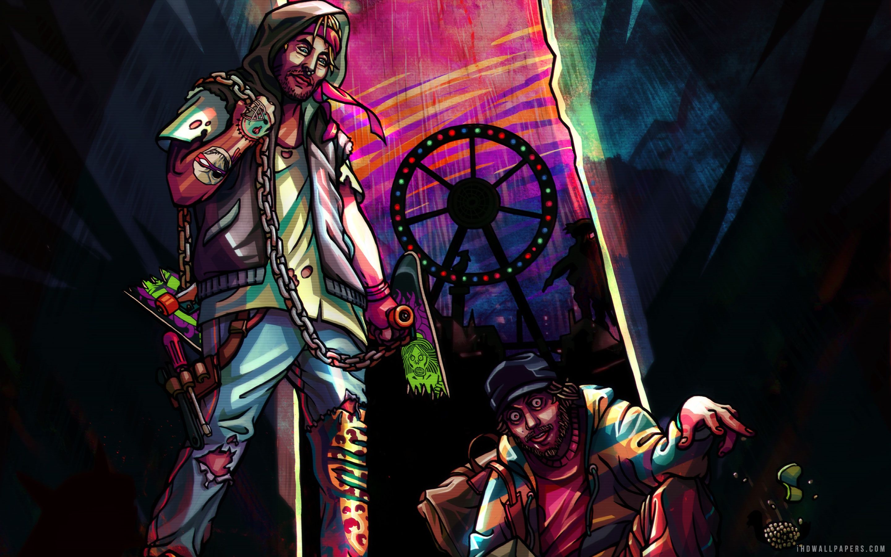 Hotline Miami 2 personaggi mascherati, 2880x1800 2K+, Laptop