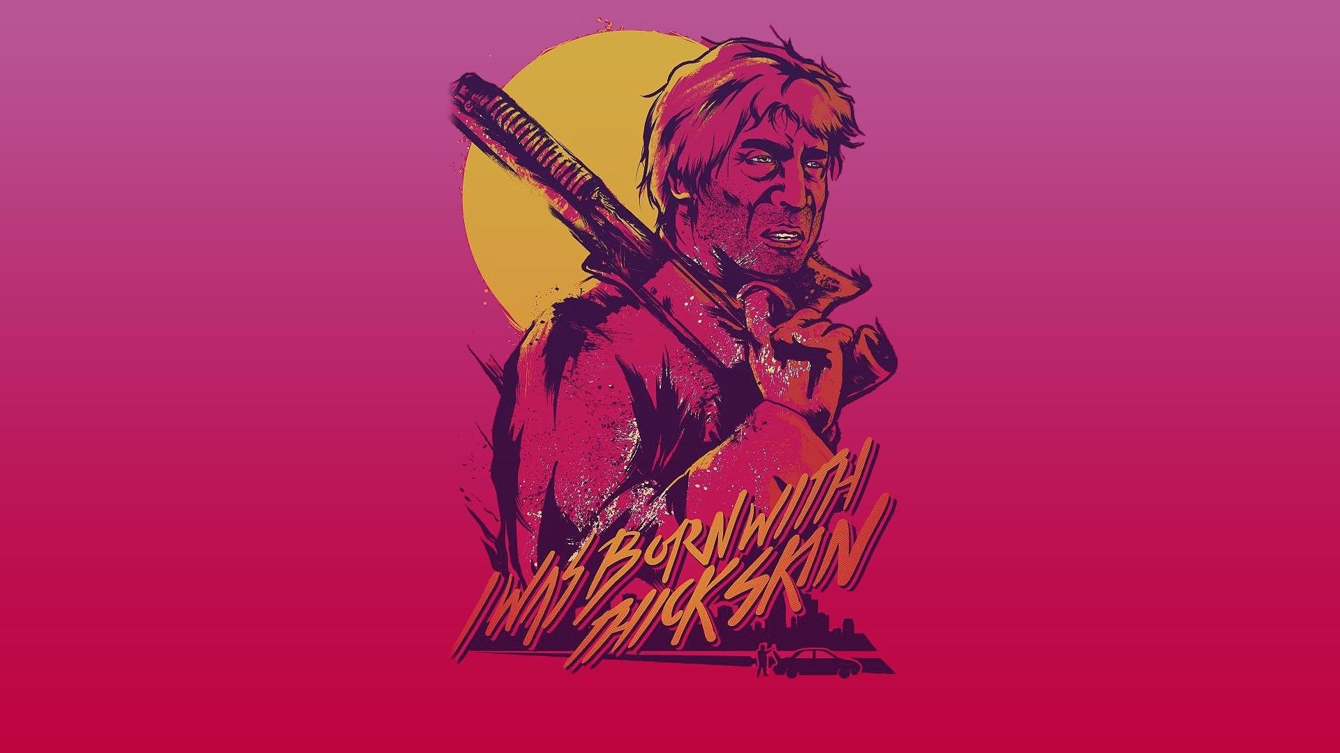 Hotline Miami 2 personaggio rosa, anni '80, 1920x1080 Full HD 1080p, Laptop