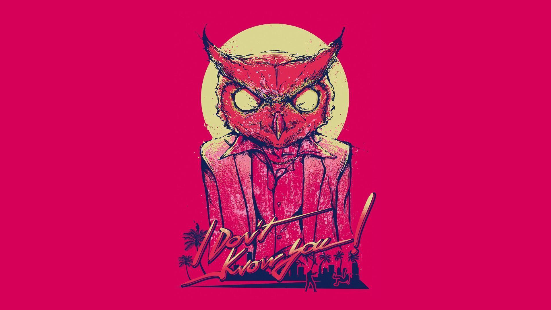 Gufo maschera Hotline Miami, 1920x1080 Full HD 1080p, PC Desktop
