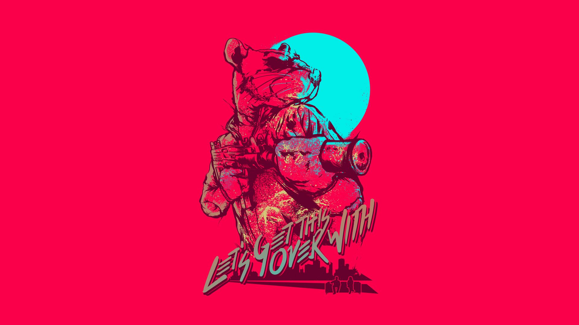Maschera orso Hotline Miami 2, 1920x1080 Full HD 1080p, PC Desktop