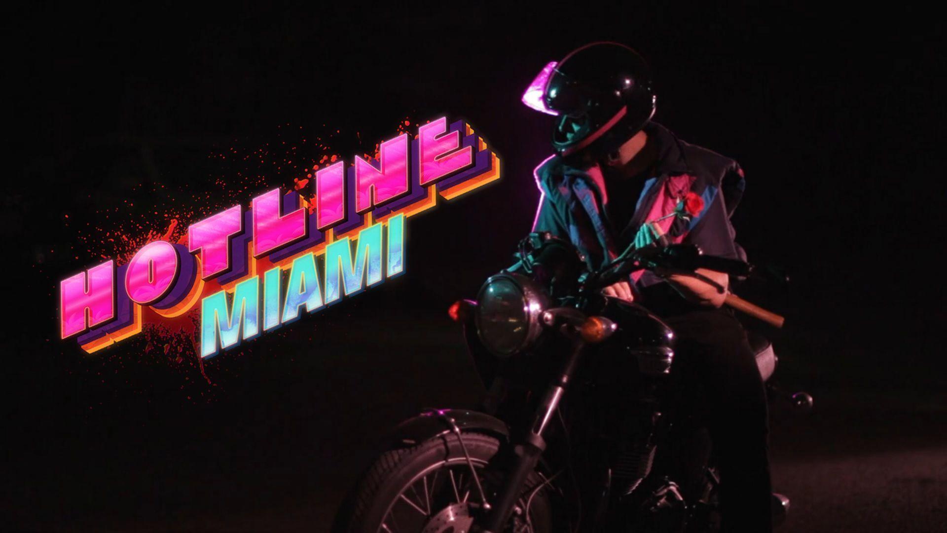 Hotline Miami logo moto casco, 1920x1080 Full HD 1080p, Laptop