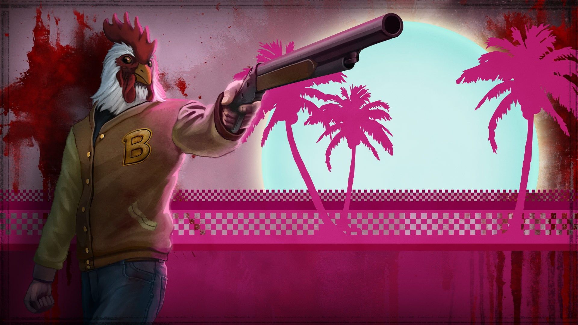 Personaggio maschera pollo con fucile, 1920x1080 Full HD, PC Desktop