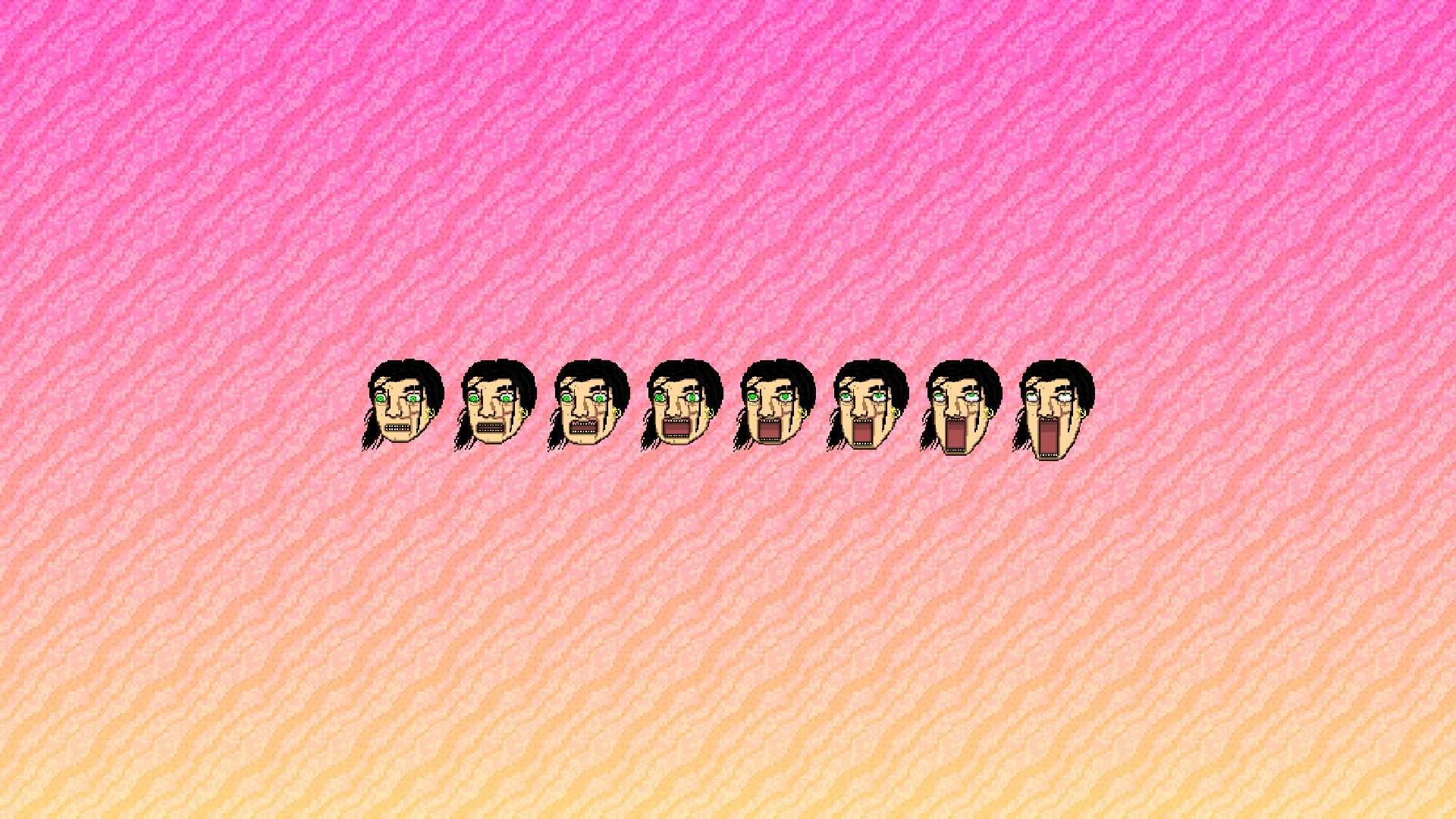 Teste maschera Hotline Miami rosa, 1920x1080 Full HD, PC Desktop