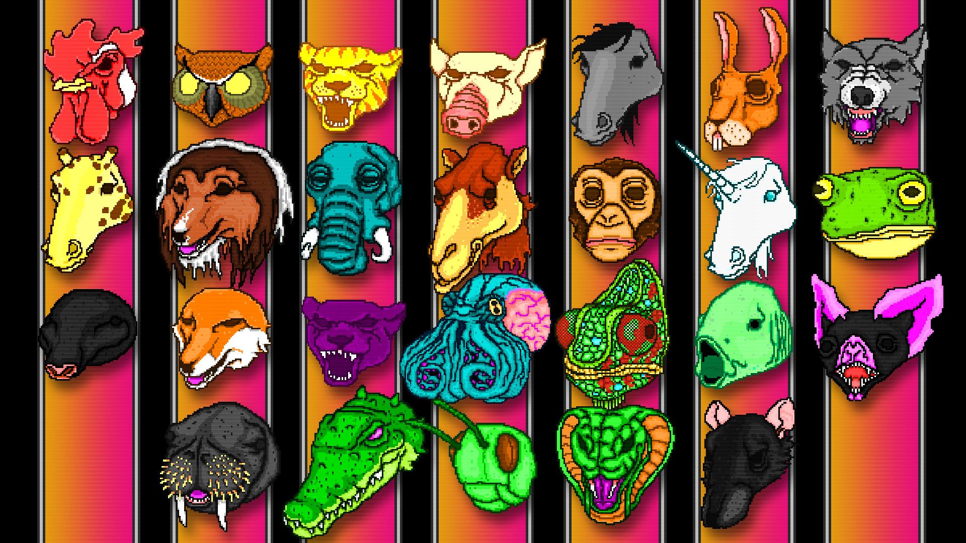 Maschere animali Hotline Miami, 1920x1080 1080p, PC Desktop