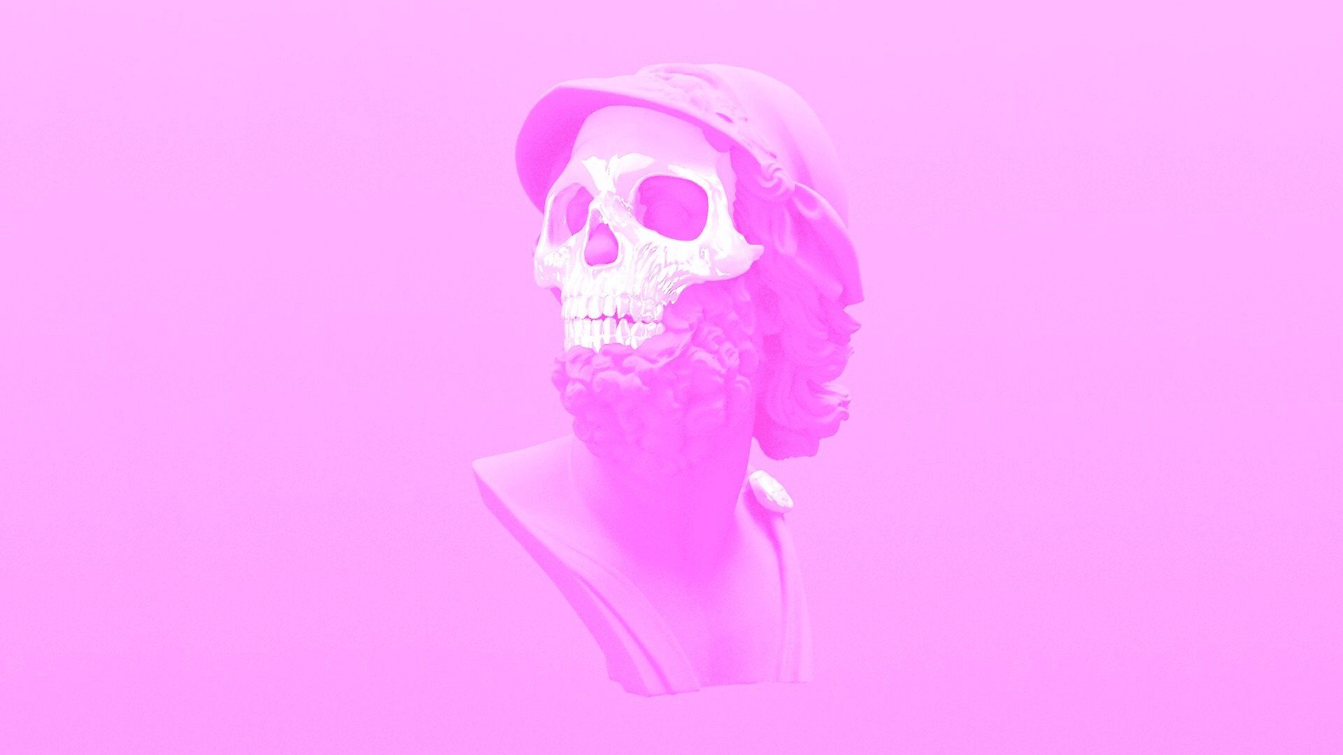 Teschio maschera rosa Hotline Miami, 1920x1080 Full HD 1080p, PC Desktop