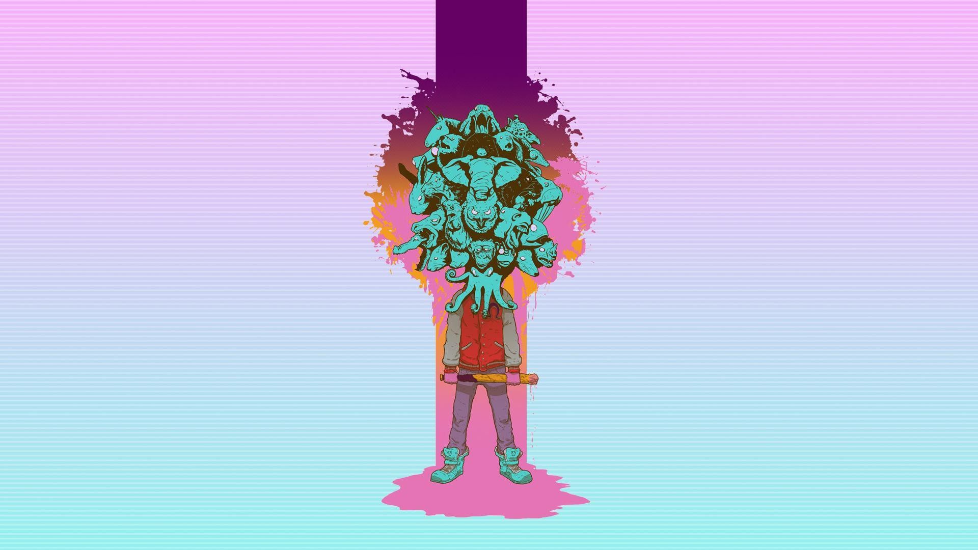 Personaggio maschera teschio Hotline Miami, 1920x1080 1080p, Desktop