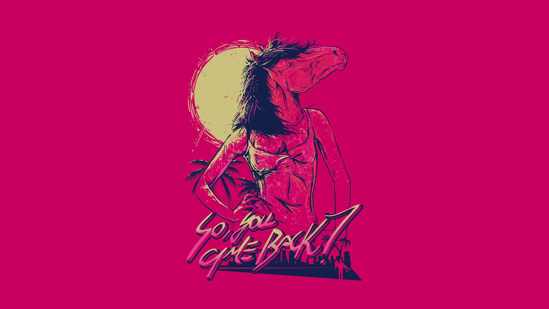 Maschera cavallo Hotline Miami, 1920x1080 Full HD 1080p, PC