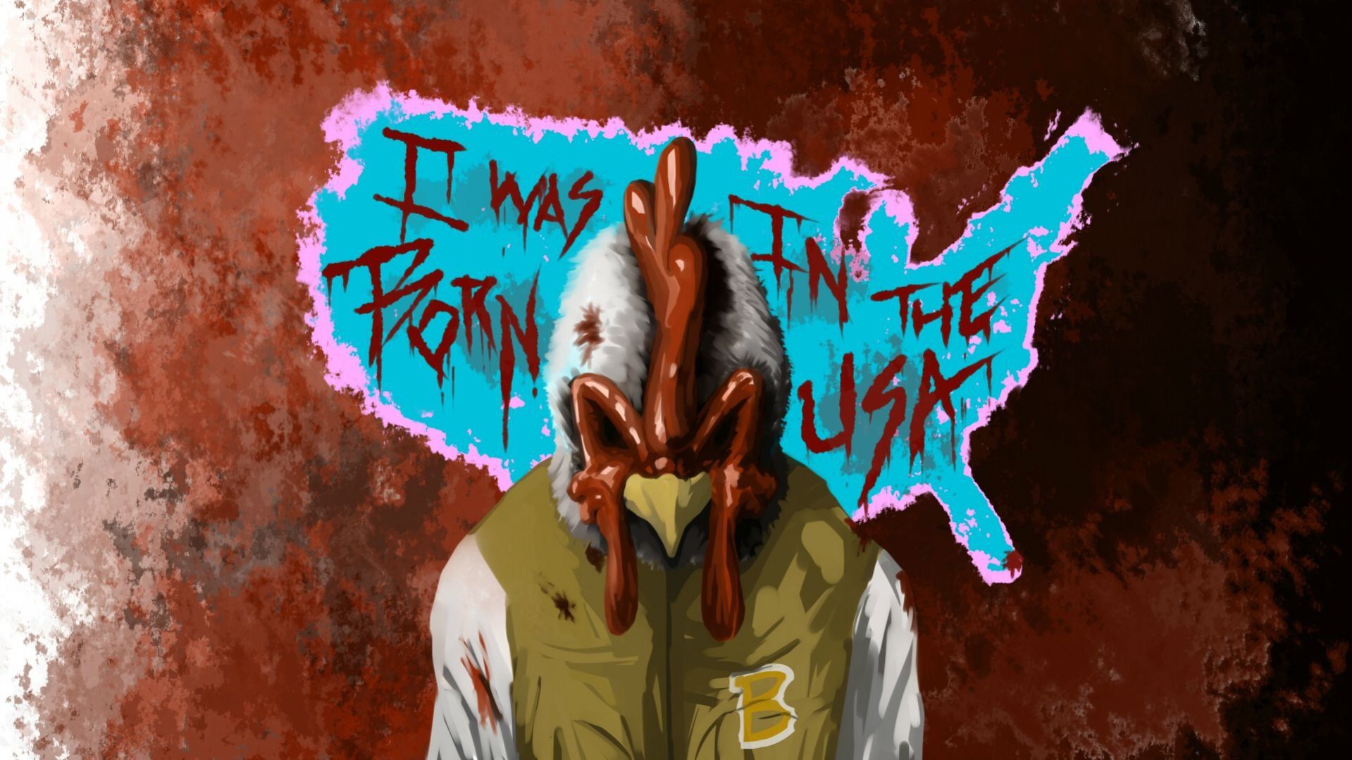 Maschera uccello Hotline Miami, 1919x1079 900p, Desktop