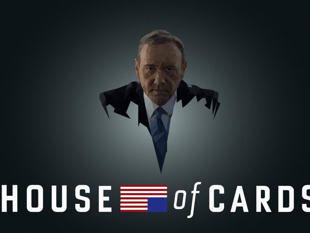Frank Underwood House of Cards poligonale, 1366x768 HD, Desktop