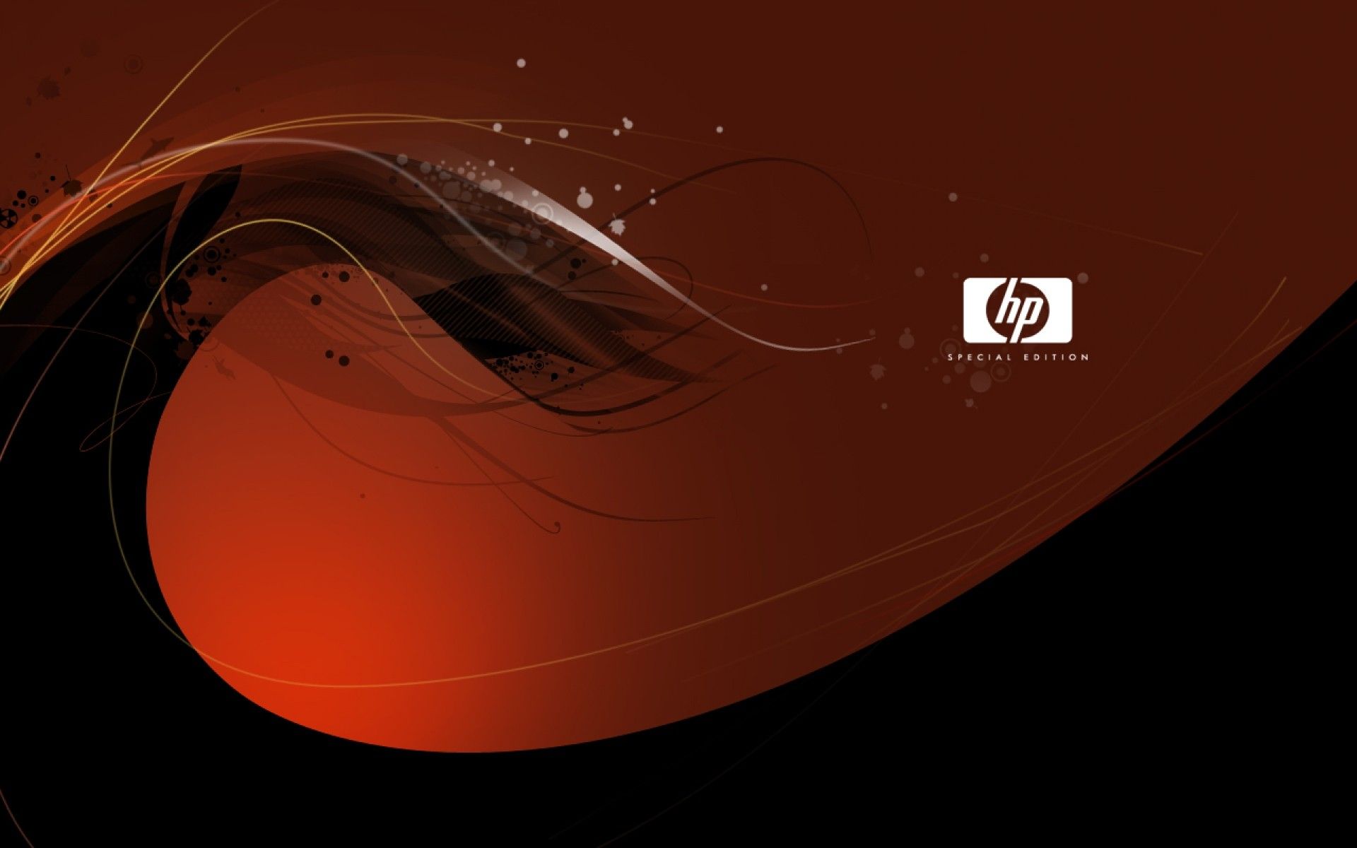 Logo HP astratto rosso nero, 1920x1200 WUXGA, iMac