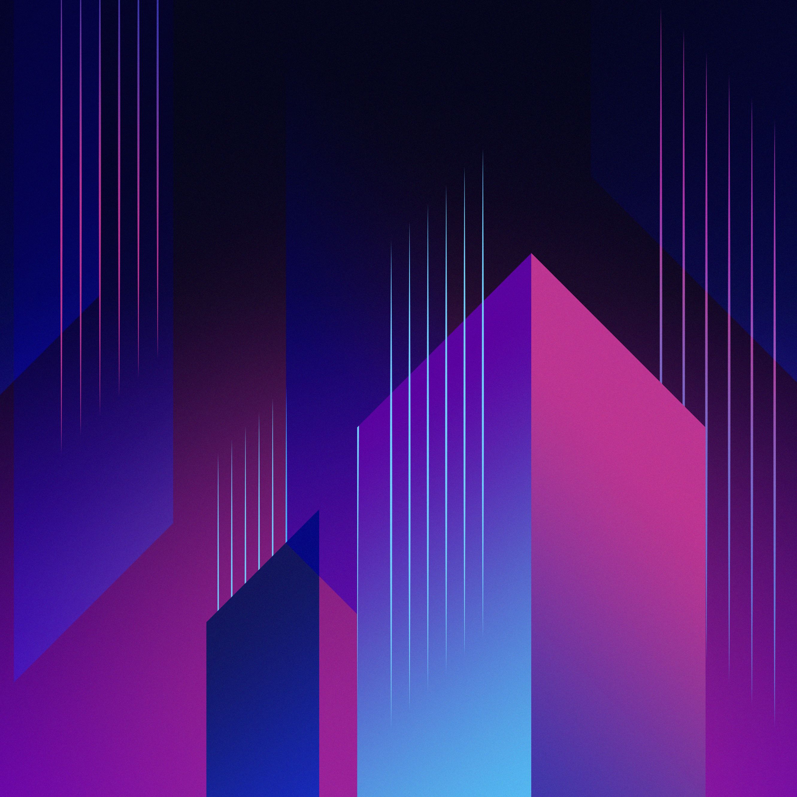 Onda astratta viola e blu, 2880x2560 WQXGA, Desktop