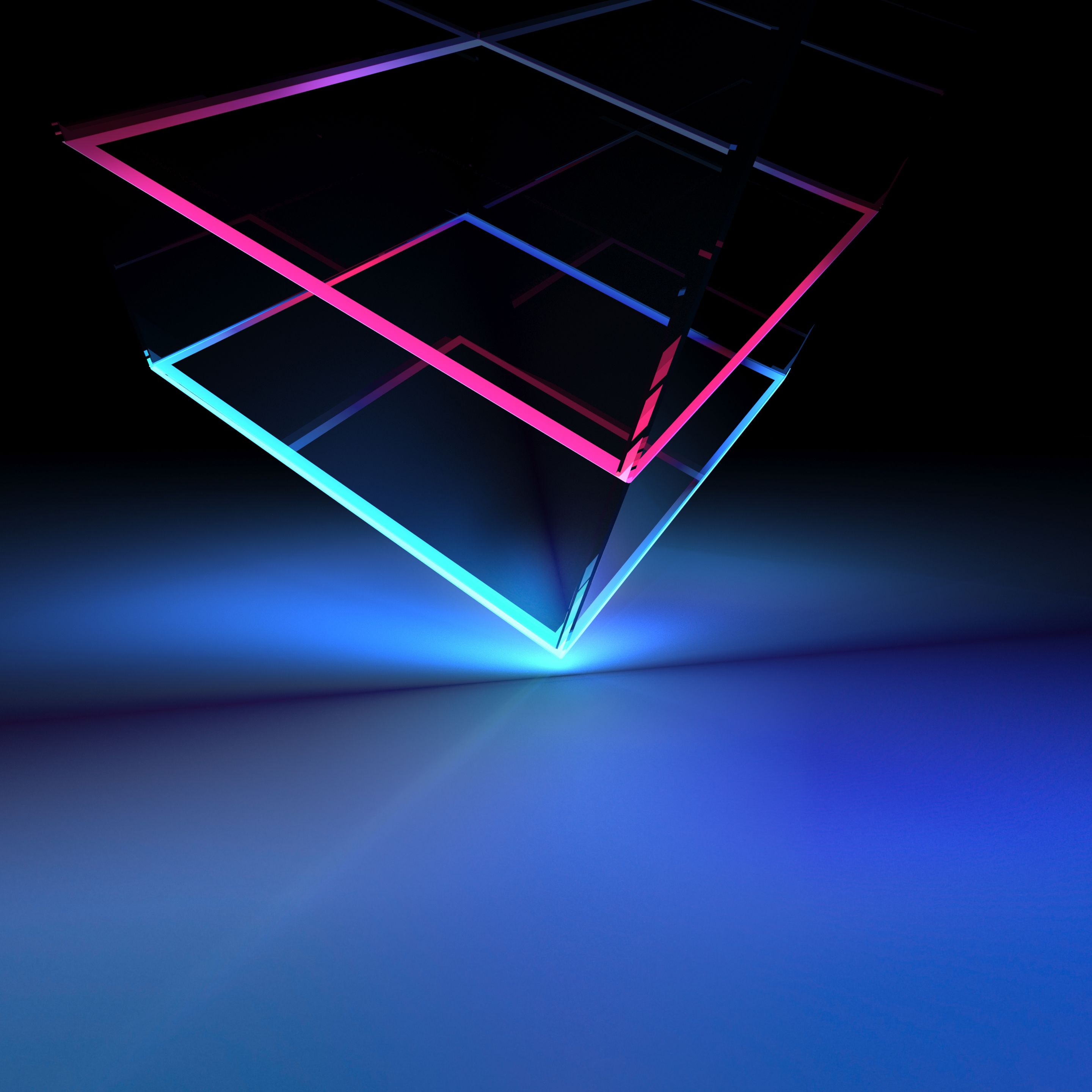 Superficie geometrica astratta blu, 1080x1920 Full HD Verticale, Honor