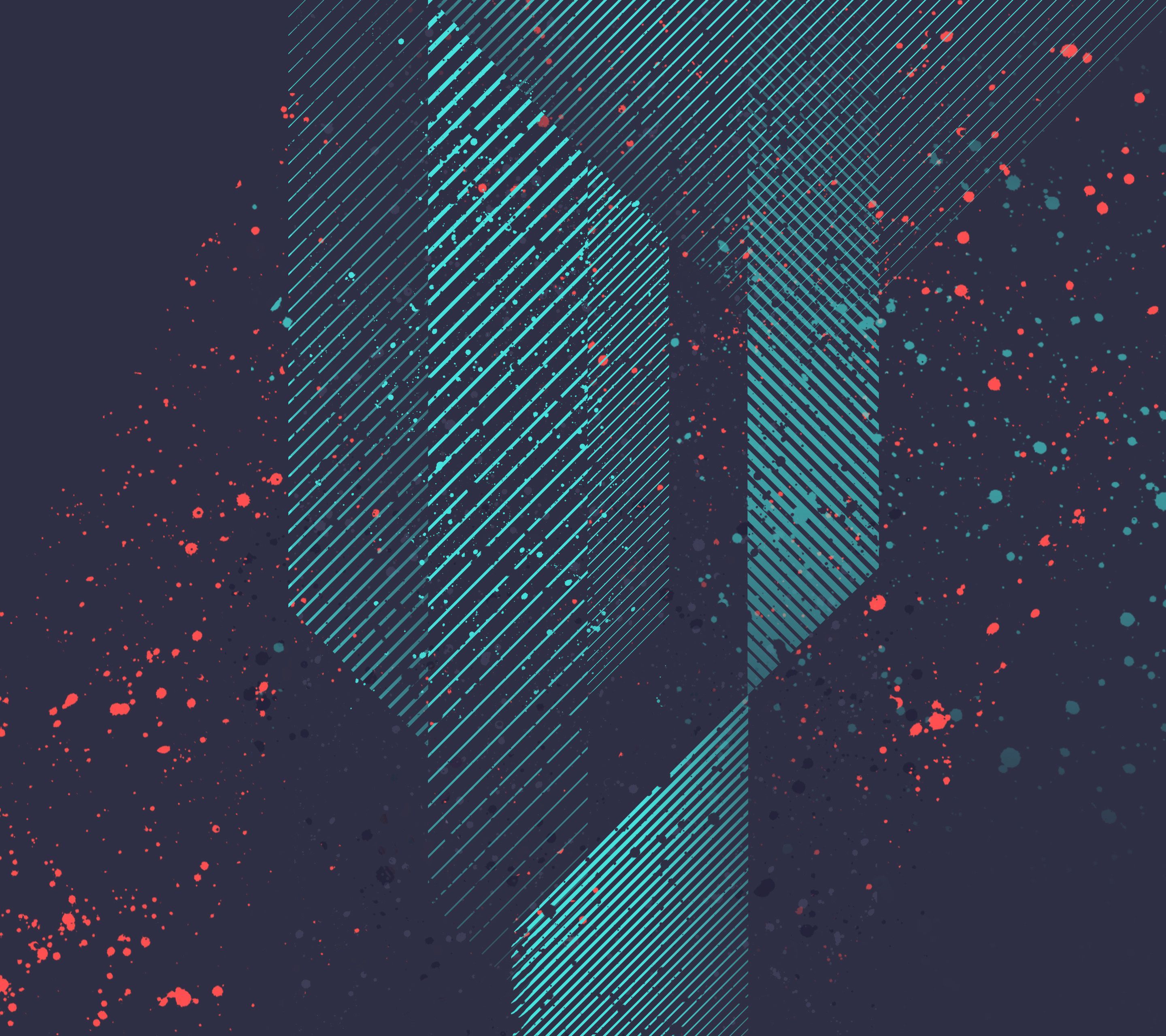 Strisce geometriche colorate astratte, 1080x1920 Verticale, OnePlus