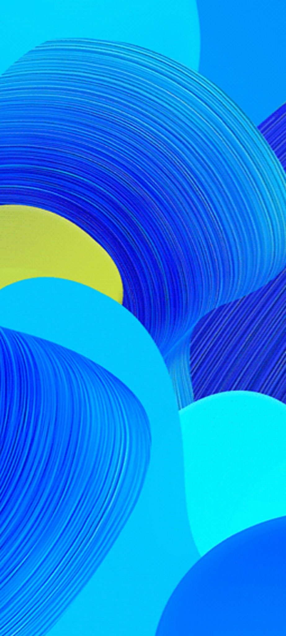 Cerchi astratti blu, 886x1920 Verticale, Mobile