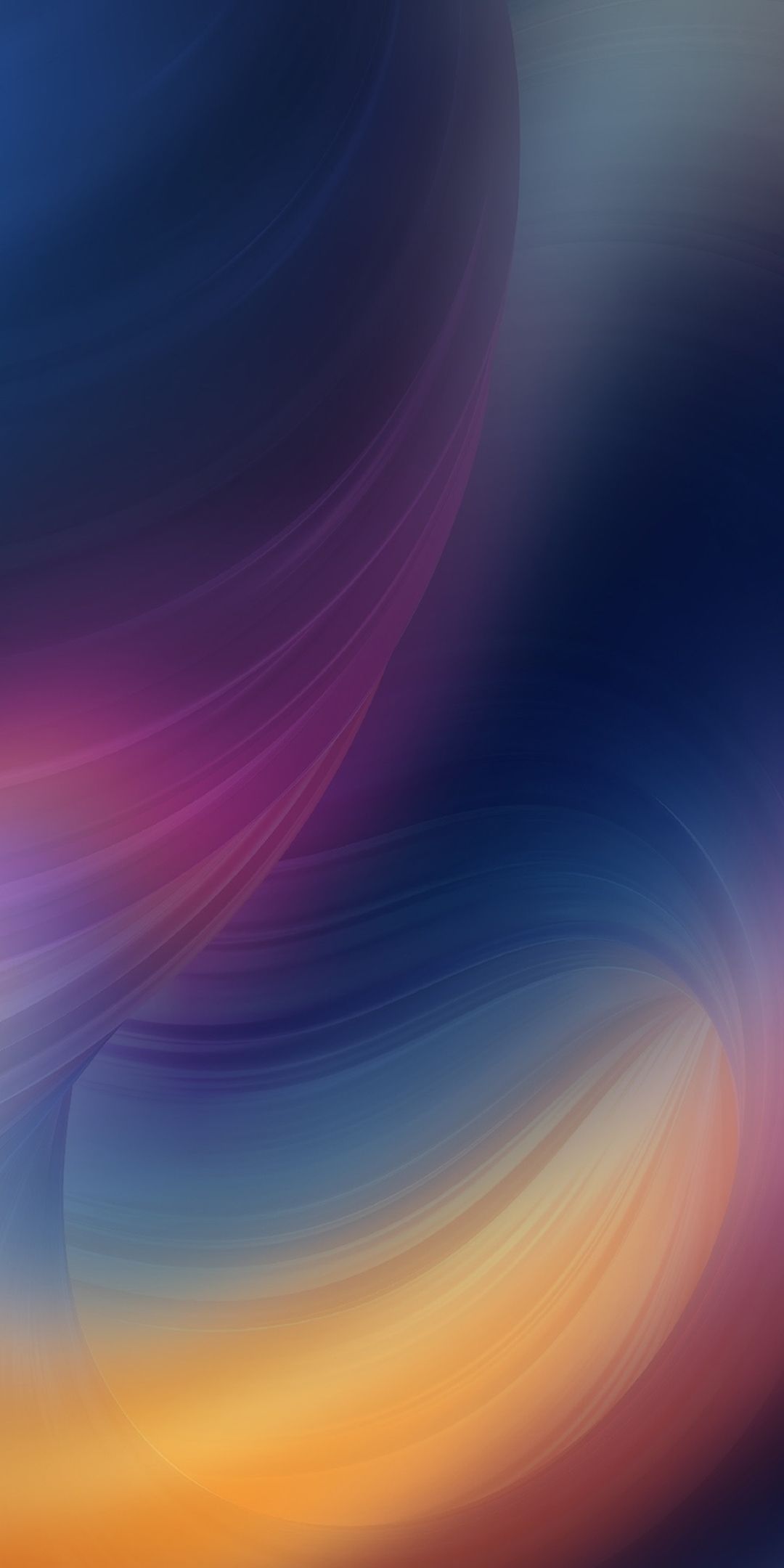Goccia astratta arancione blu, 1525x3218 Full HD Verticale, Samsung Galaxy