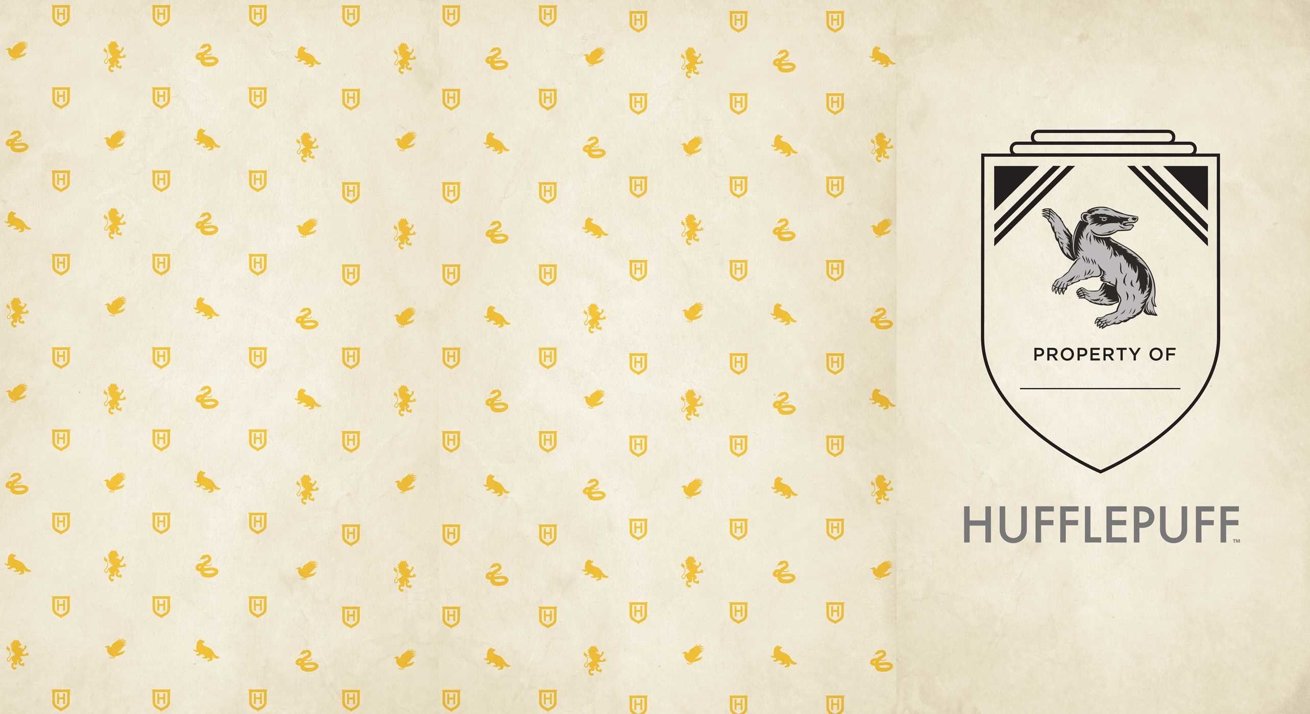 Stemma Hufflepuff Harry Potter, 2566x1399 QHD, Laptop
