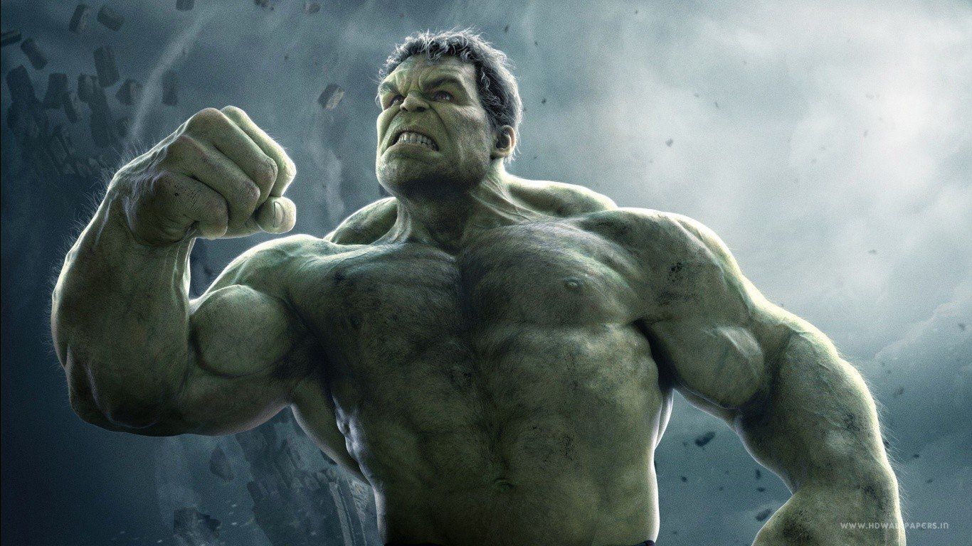 Hulk Avengers muscoloso verde, supereroi, 1366x768 720p, Monitor Gaming
