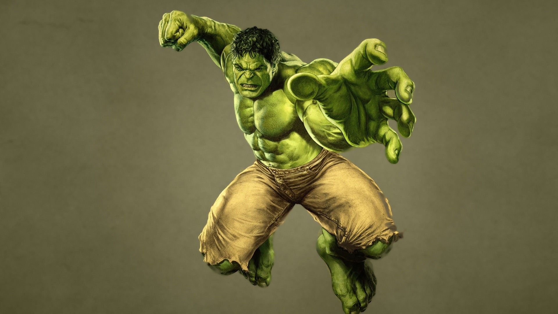 Hulk in salto d'azione, 1920x1080 1080p, PC