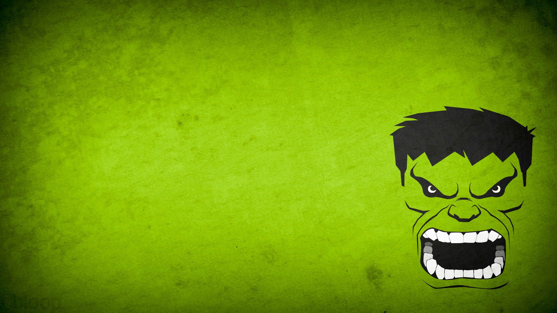 Hulk viso stilizzato verde, 1920x1080 Full HD 1080p, PC