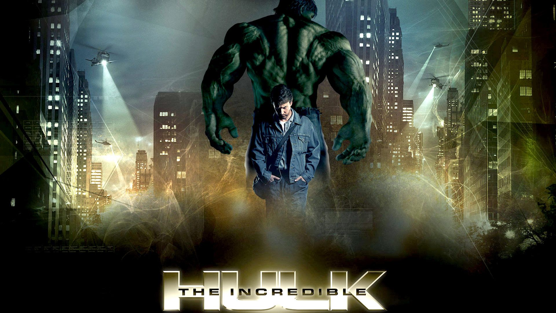 Hulk poster film città, 1920x1080 Full HD, Desktop