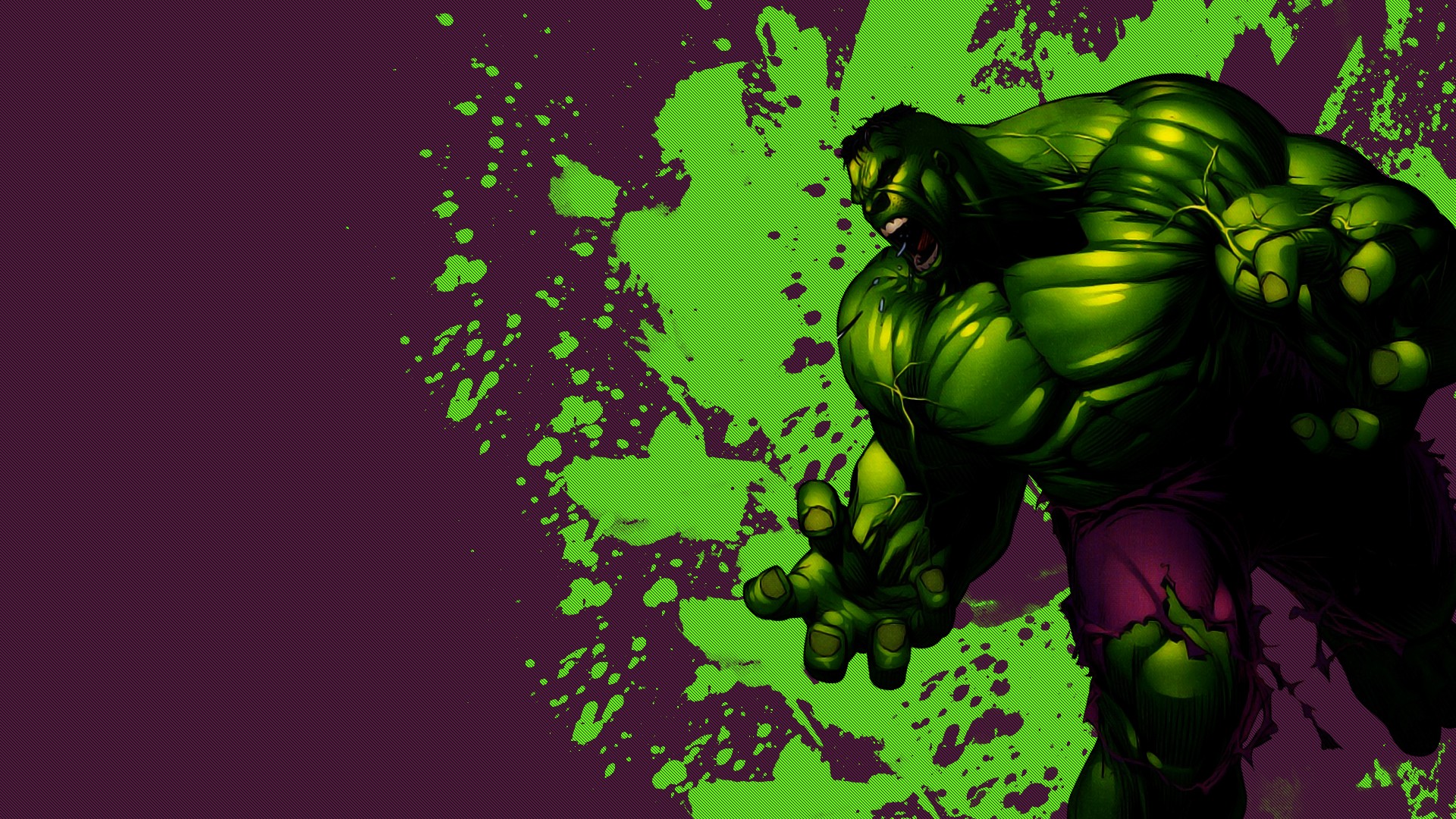 Hulk con schizzi verdi, 1920x1080 1080p, Desktop