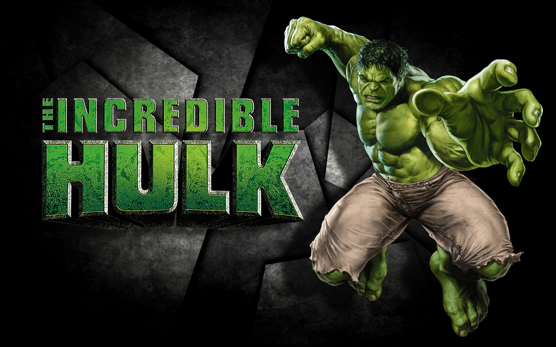 Incredible Hulk logo poster, 1920x1200 WUXGA, Desktop