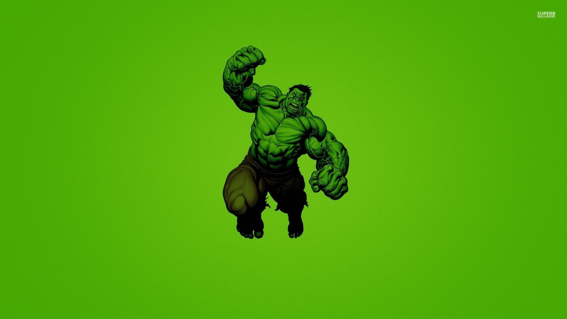 Hulk cartoon sfondo verde, 1920x1080 Full HD 1080p, Desktop