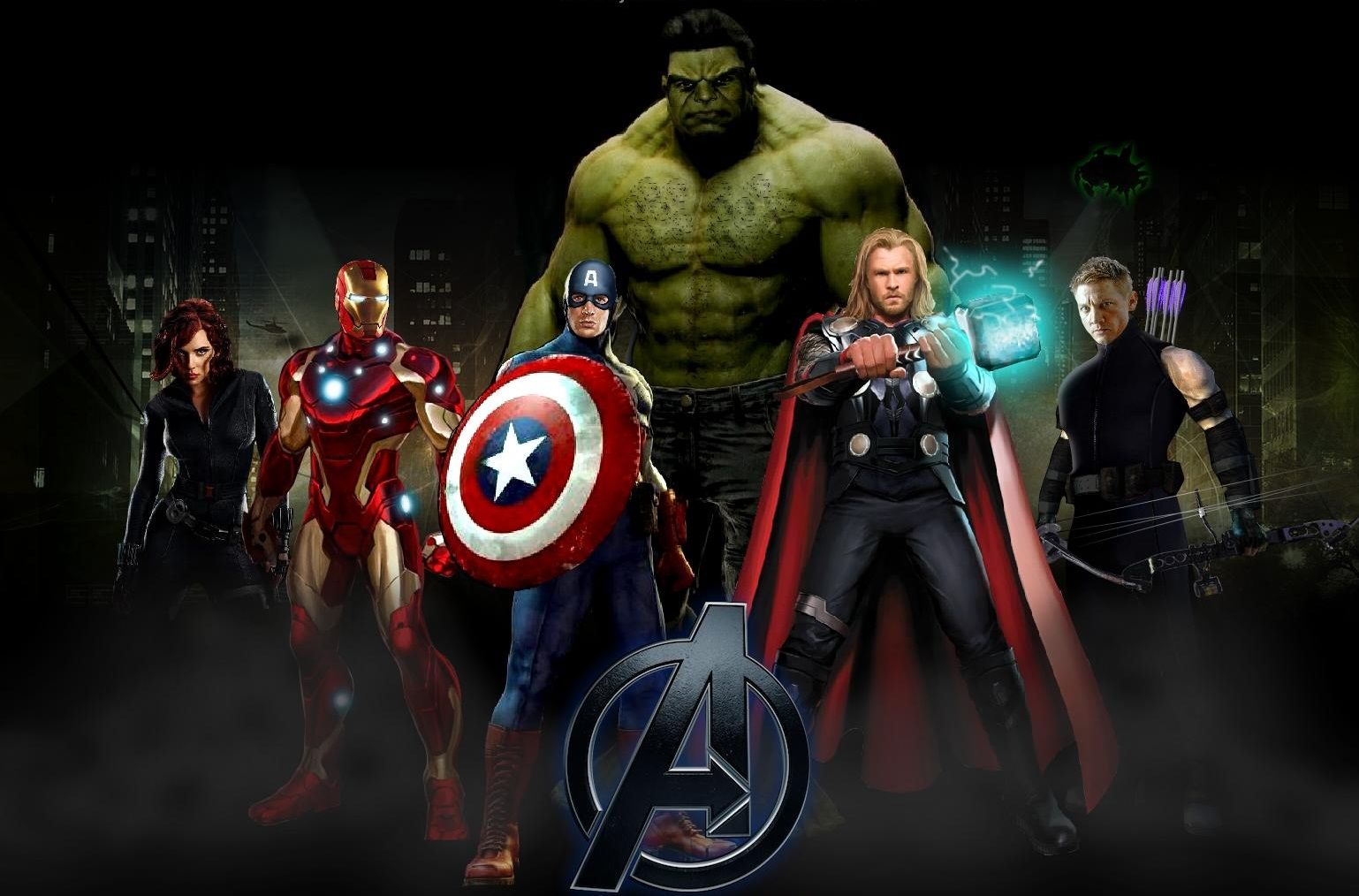 Avengers gruppo supereroi Marvel, 1538x1014 720p, Laptop