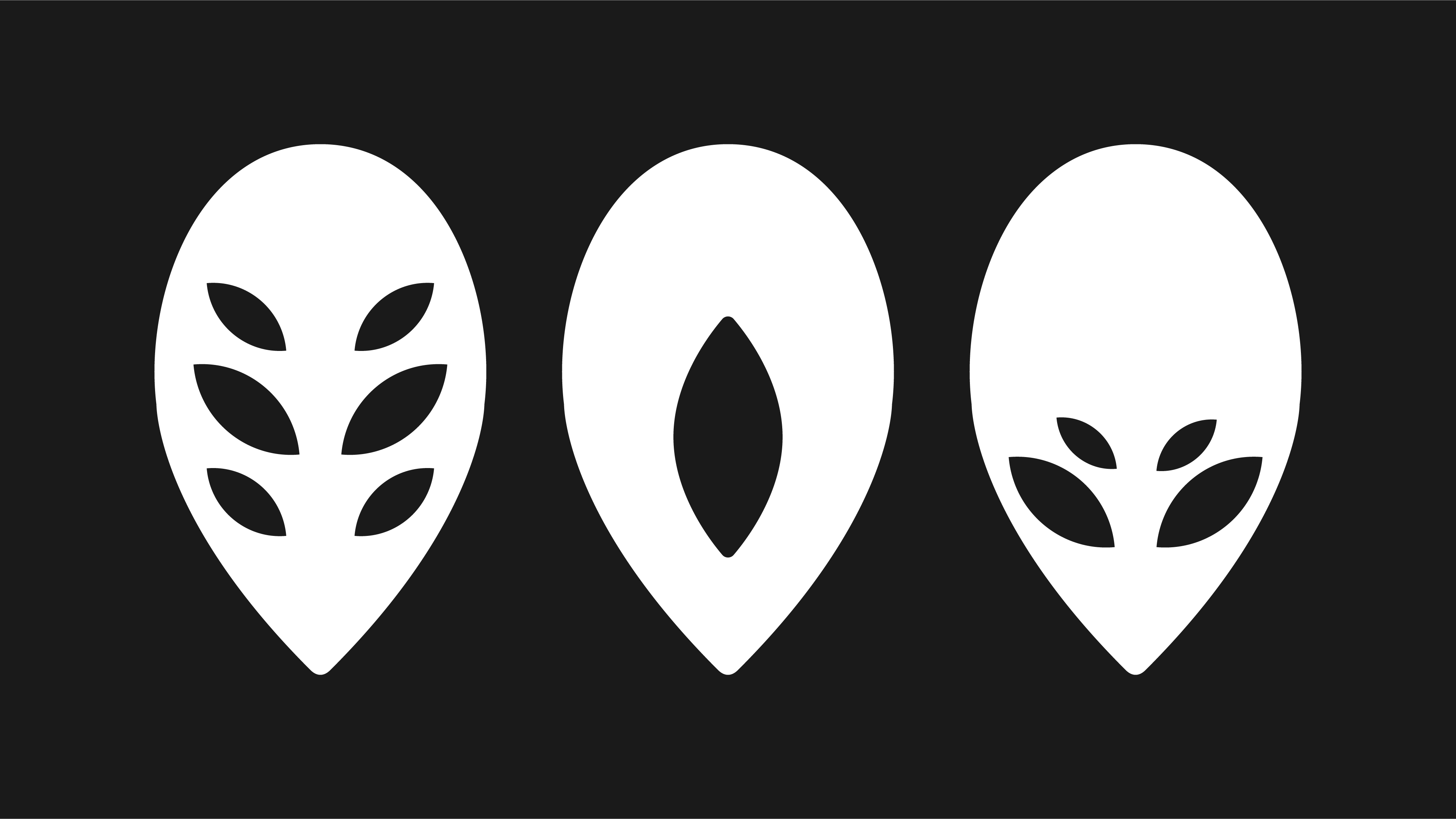Maschere Hollow Knight minimaliste, 3840x2161 4K, Desktop 4K