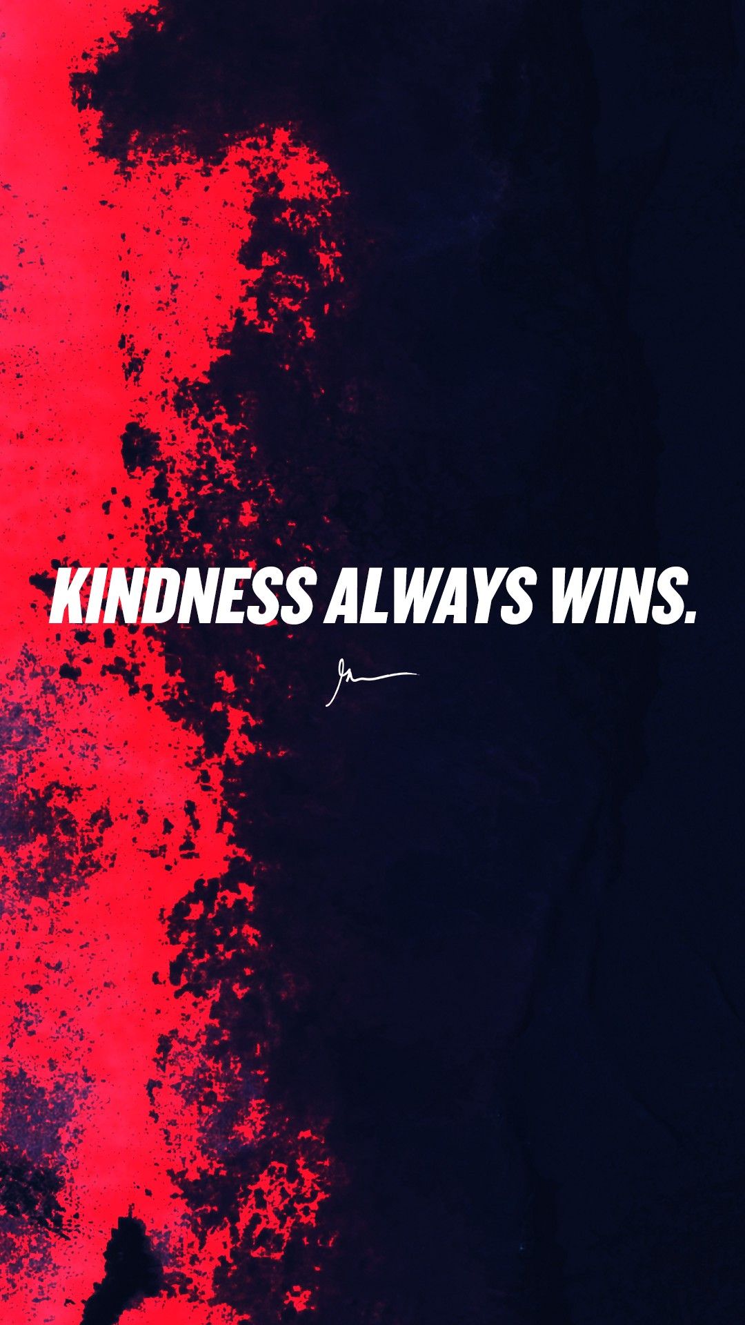 Citazione Kindness Always Wins, GaryVee, 1080x1920 Verticale, Mobile