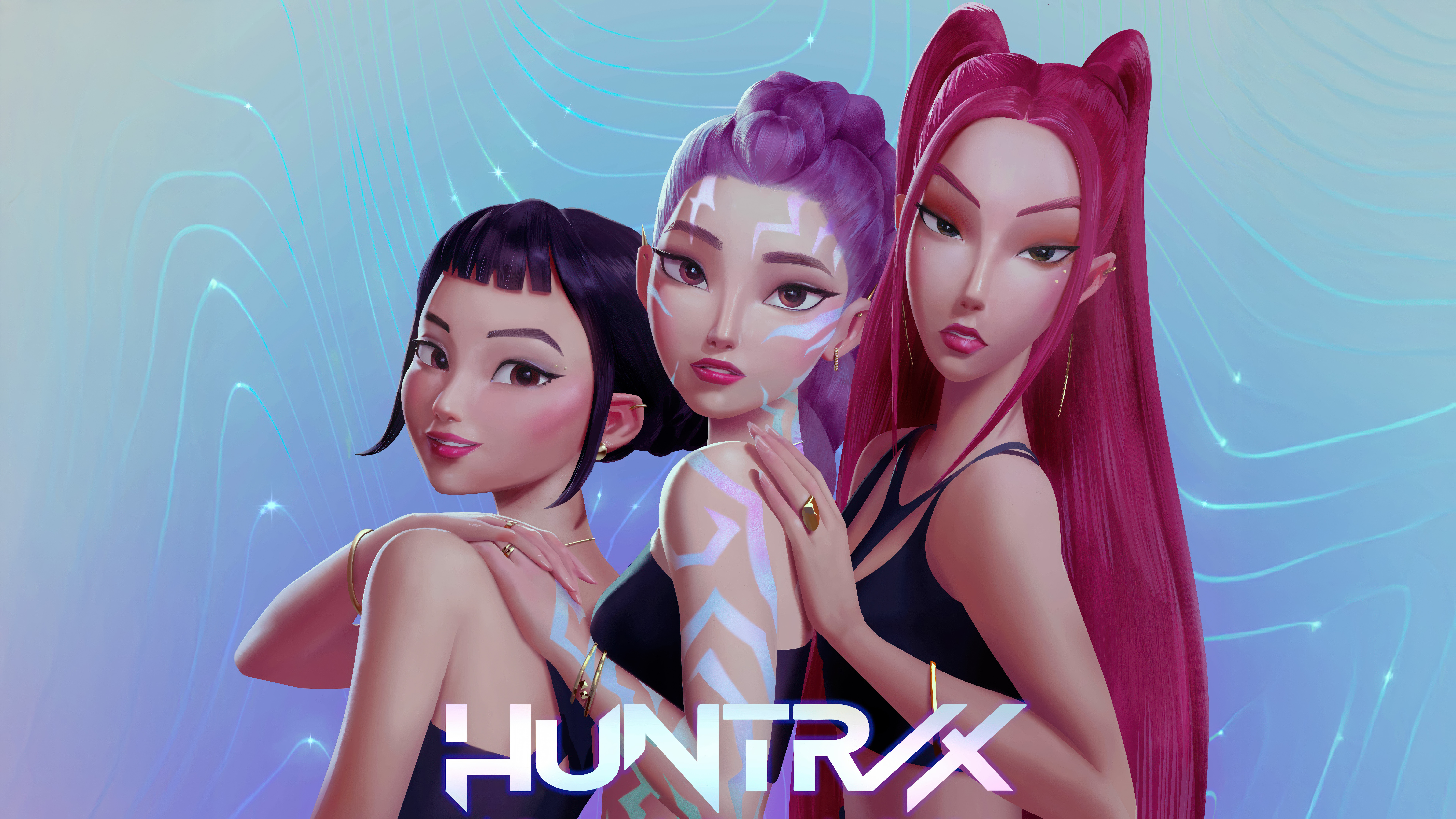Huntrix gruppo K-pop animato, 7680x4320 4K Ultra HD, Monitor 4K