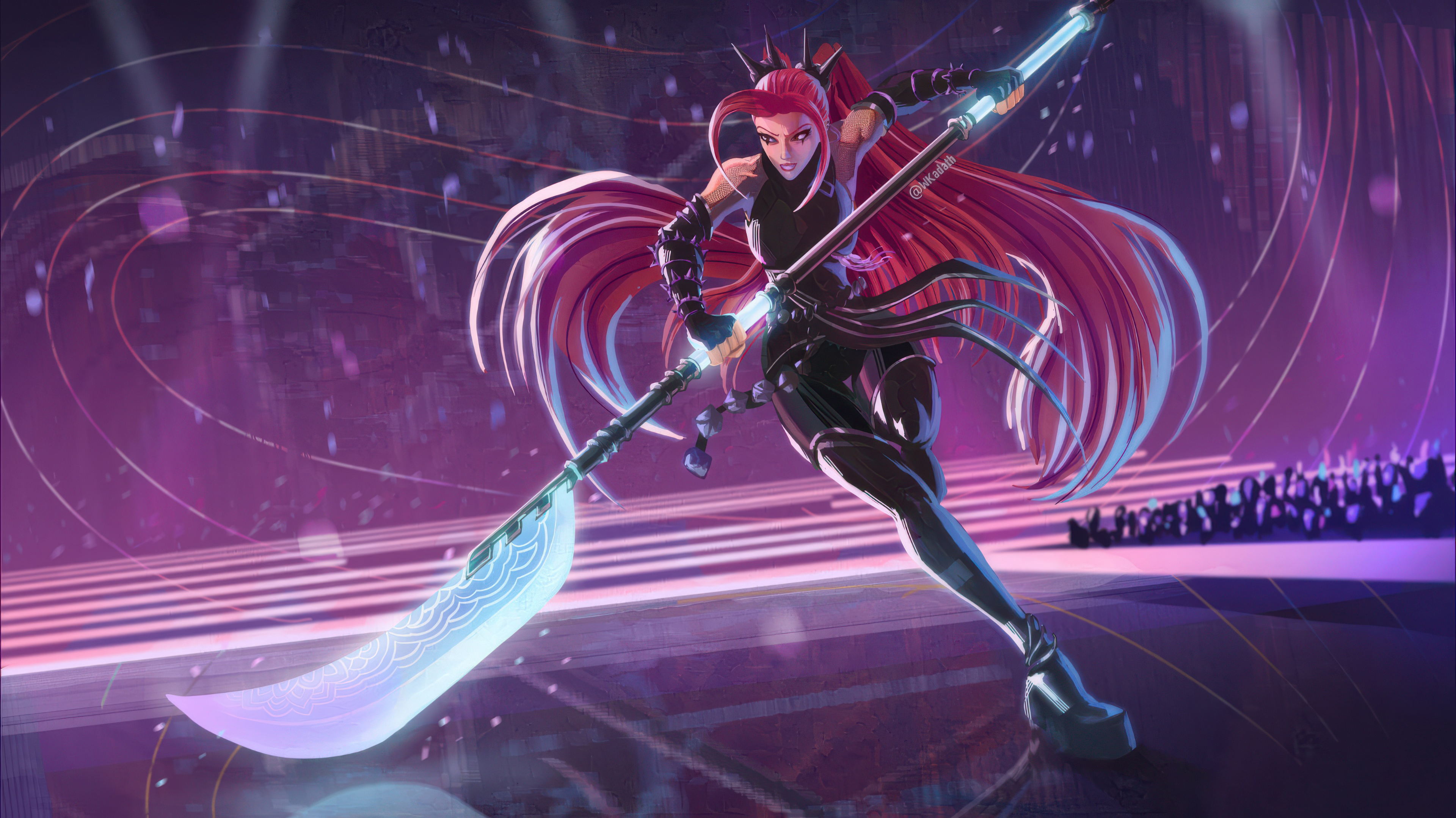 Mira KPop Demon Hunters con spada, 3840x2158 UHD, Monitor 4K