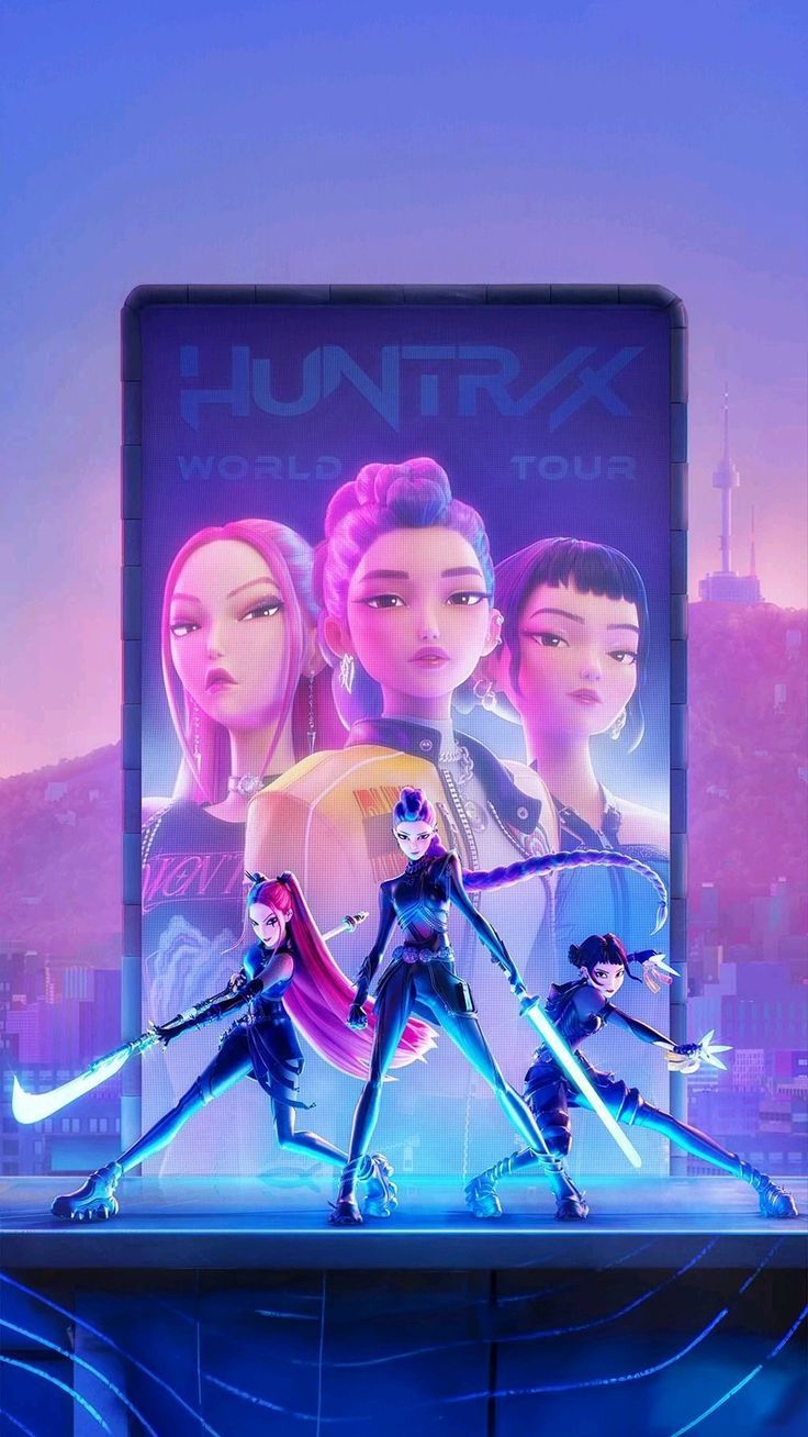Huntrix Kpop Demon Hunters, 736x1308 Verticale, Mobile