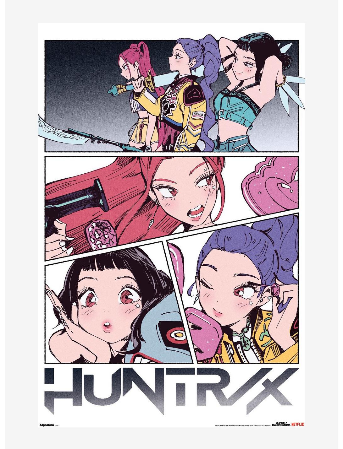 Poster fumetto Huntrix K-Pop, 1091x1430 Verticale, Mobile