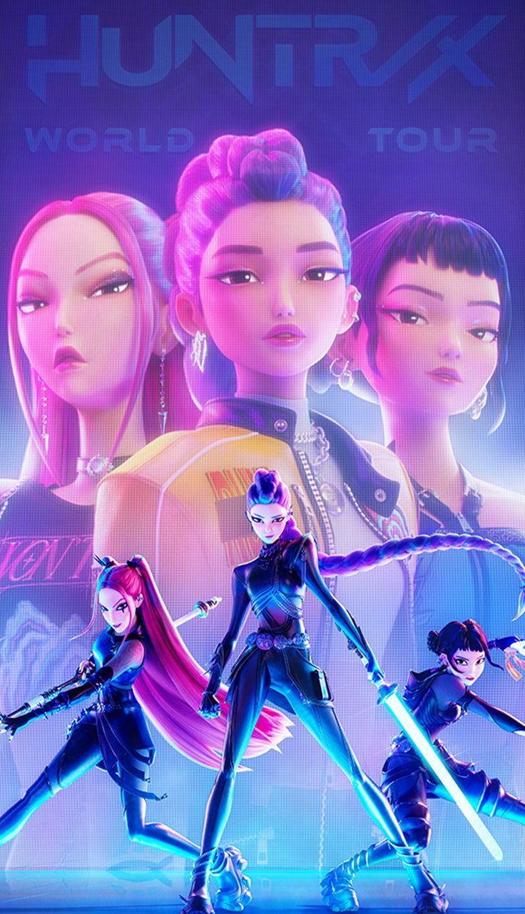 Huntrix World Tour personaggi, 736x1282 Full HD Verticale, iPhone