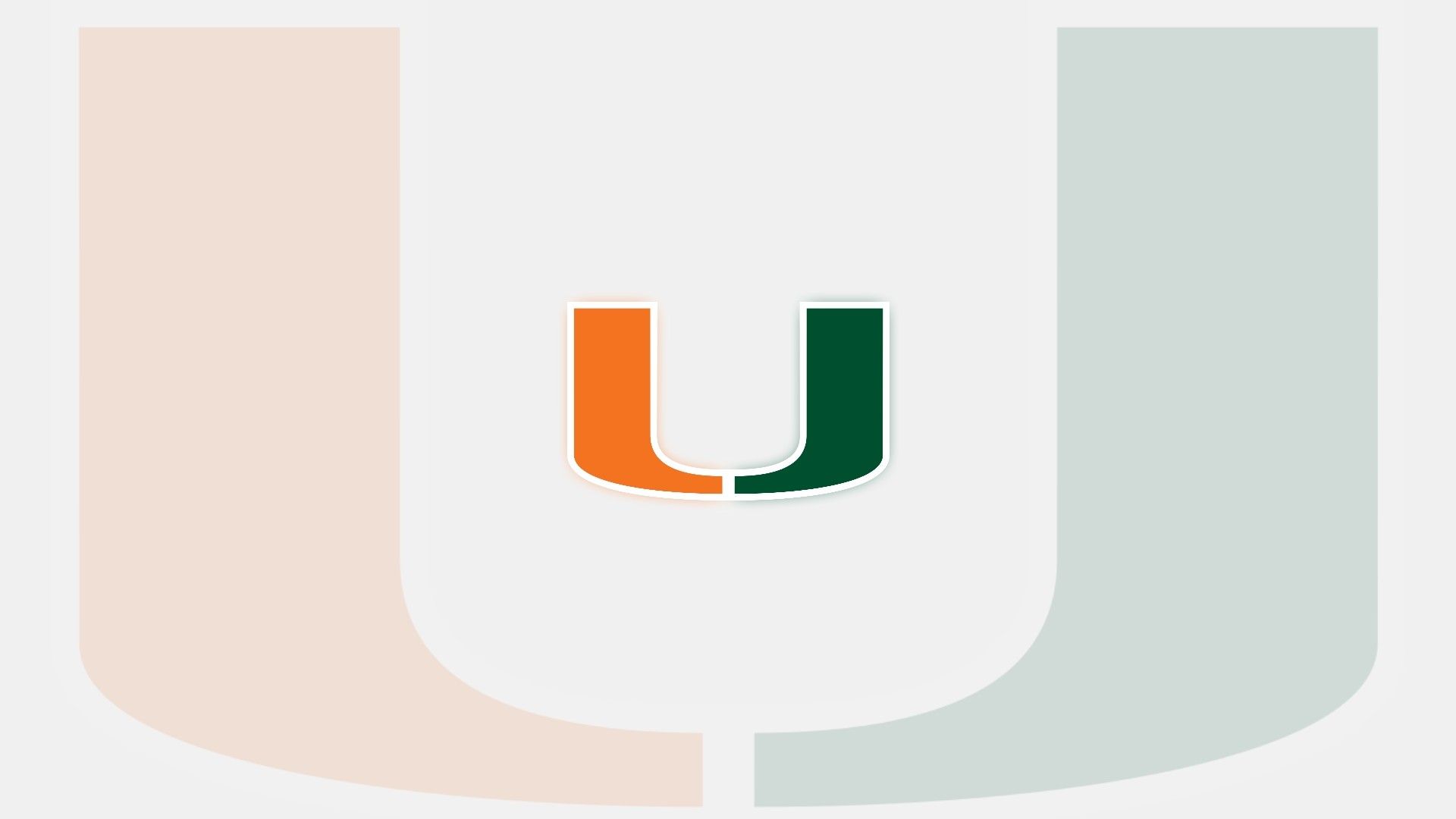 Logo Miami Hurricanes U, 1920x1080 Full HD, Desktop