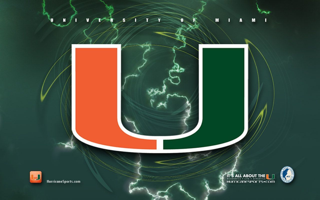 Logo University of Miami Hurricanes, 1600x1200 HD Ready, PC