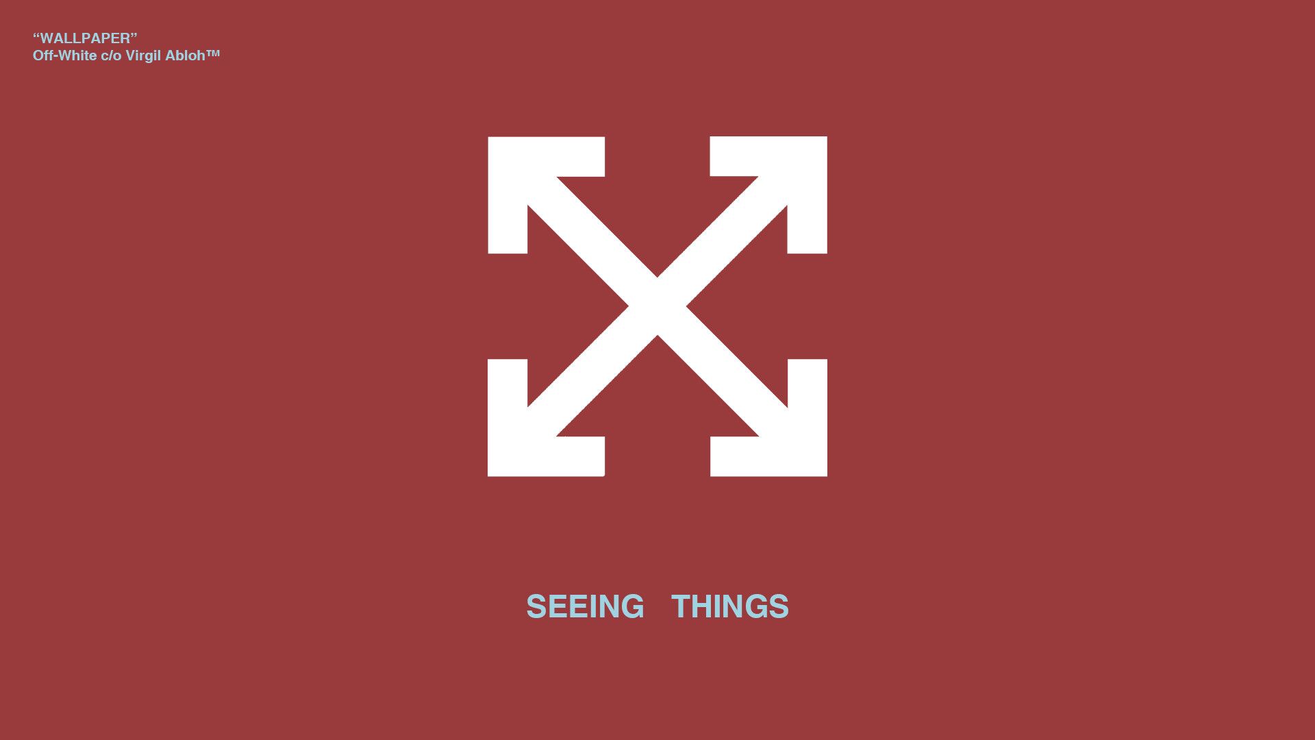 Logo Off-White freccette nere, Virgil Abloh, 1920x1080 Full HD, Monitor Gaming