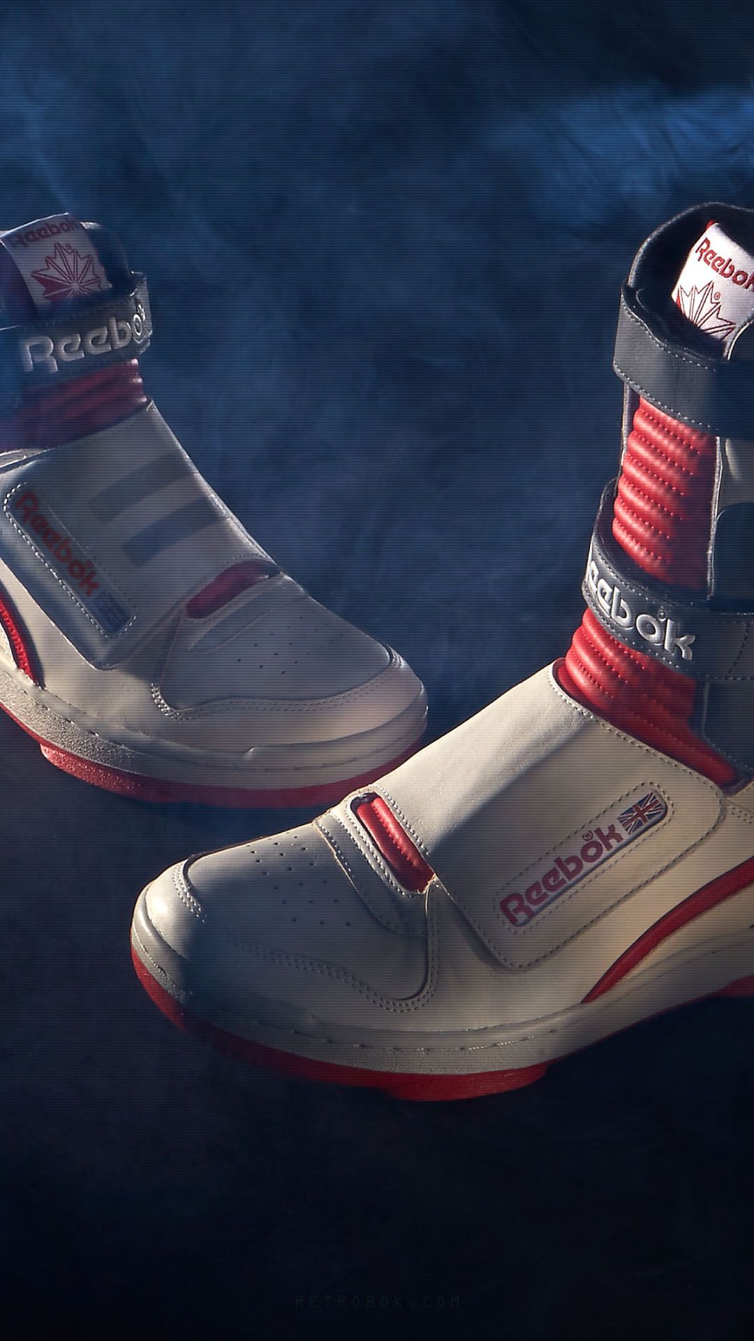 Sneaker Reebok bianca rossa, 1080x1920 Full HD Verticale, Smartphone
