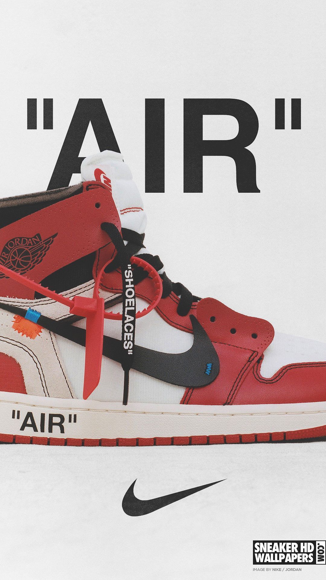 Sneaker Nike Air Jordan rossa, abbigliamento sportivo, 1080x1920 Full HD Verticale, Smartphone