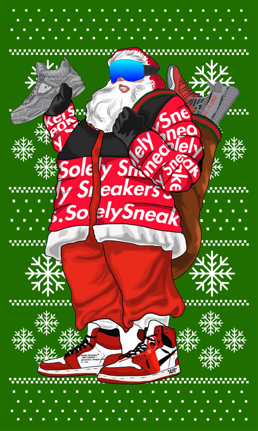Supreme Nike sneaker collage, 1280x800 HD, Desktop