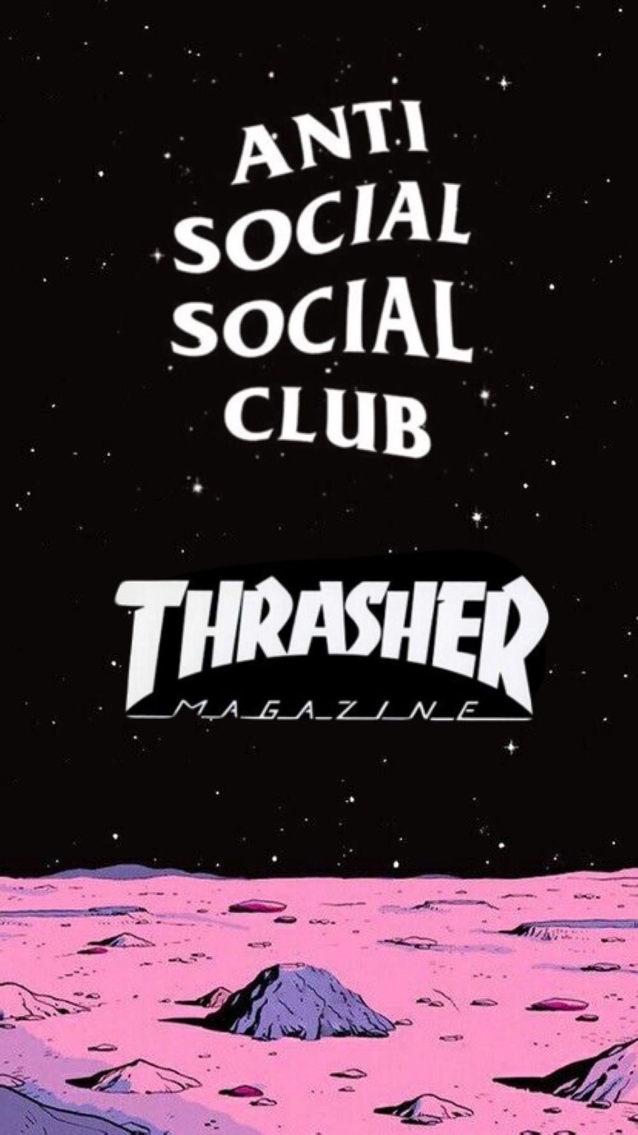 Anti Social Social Club Thrasher, 1242x2208 Verticale, iPhone