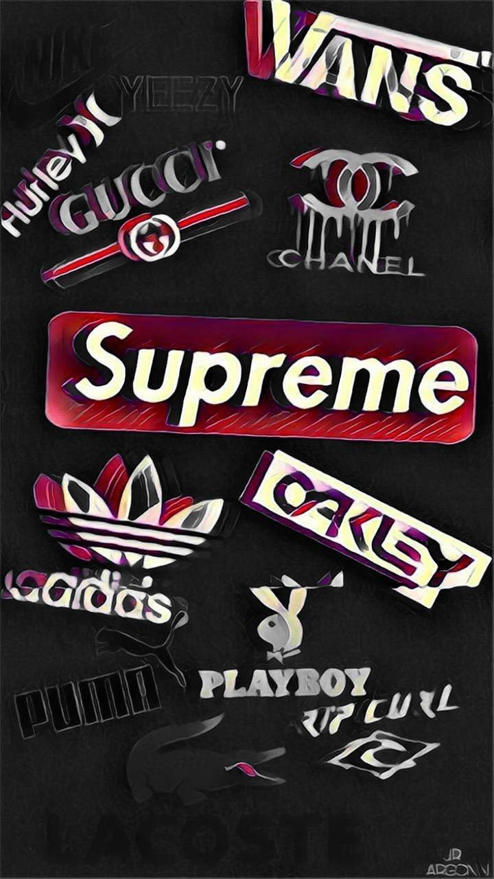 Collage adesivi loghi streetwear, 1600x1280 HD, Laptop