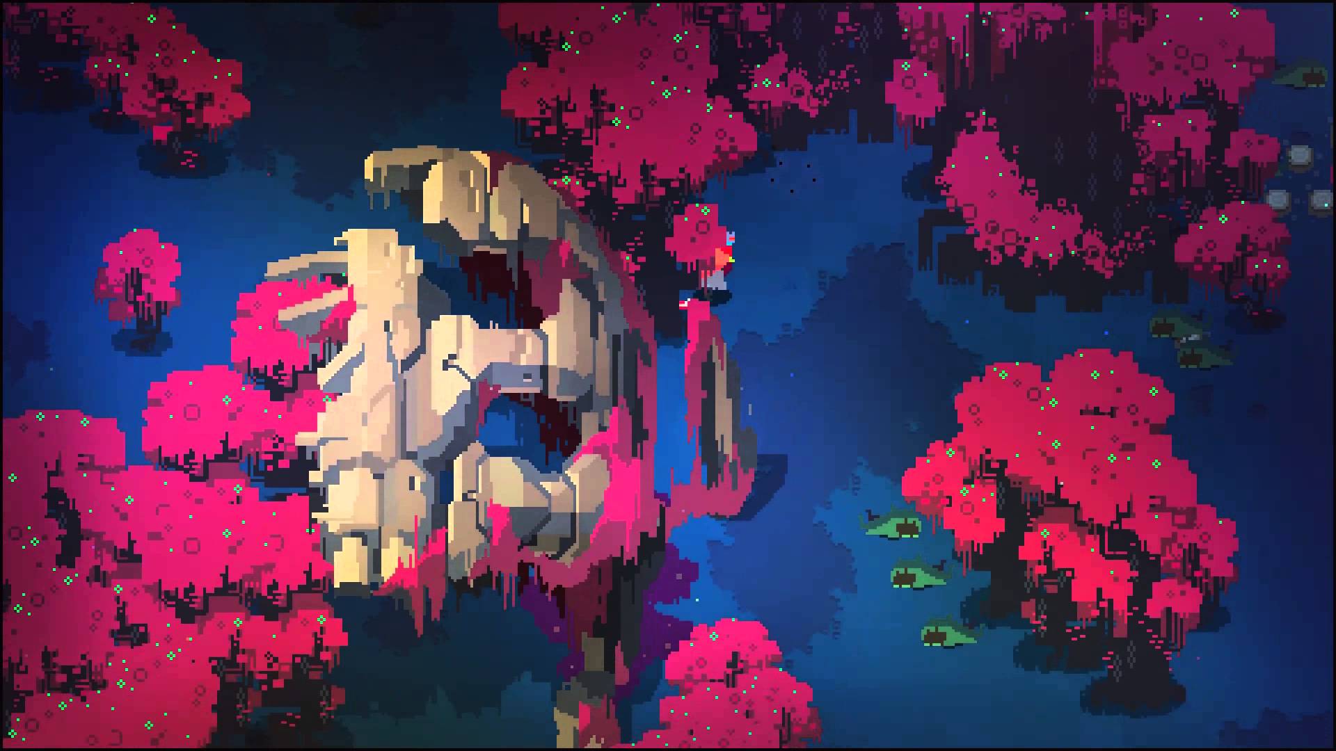 Hyper Light Drifter teschio monolite, 1920x1080 Full HD 1080p, PC Desktop