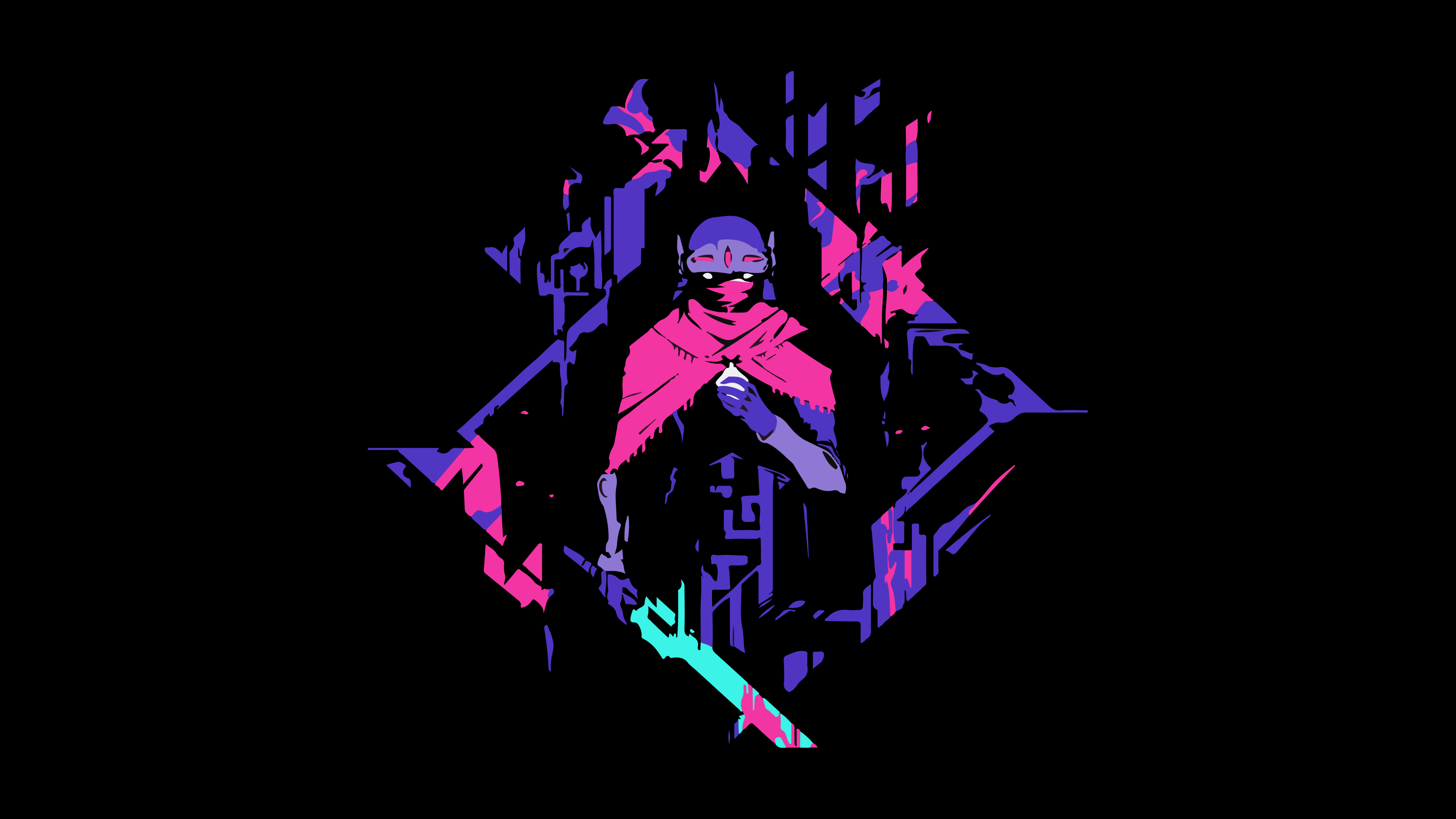 Hyper Light Drifter personaggio pixel art, 3840x2160 4K Ultra HD, Monitor 4K