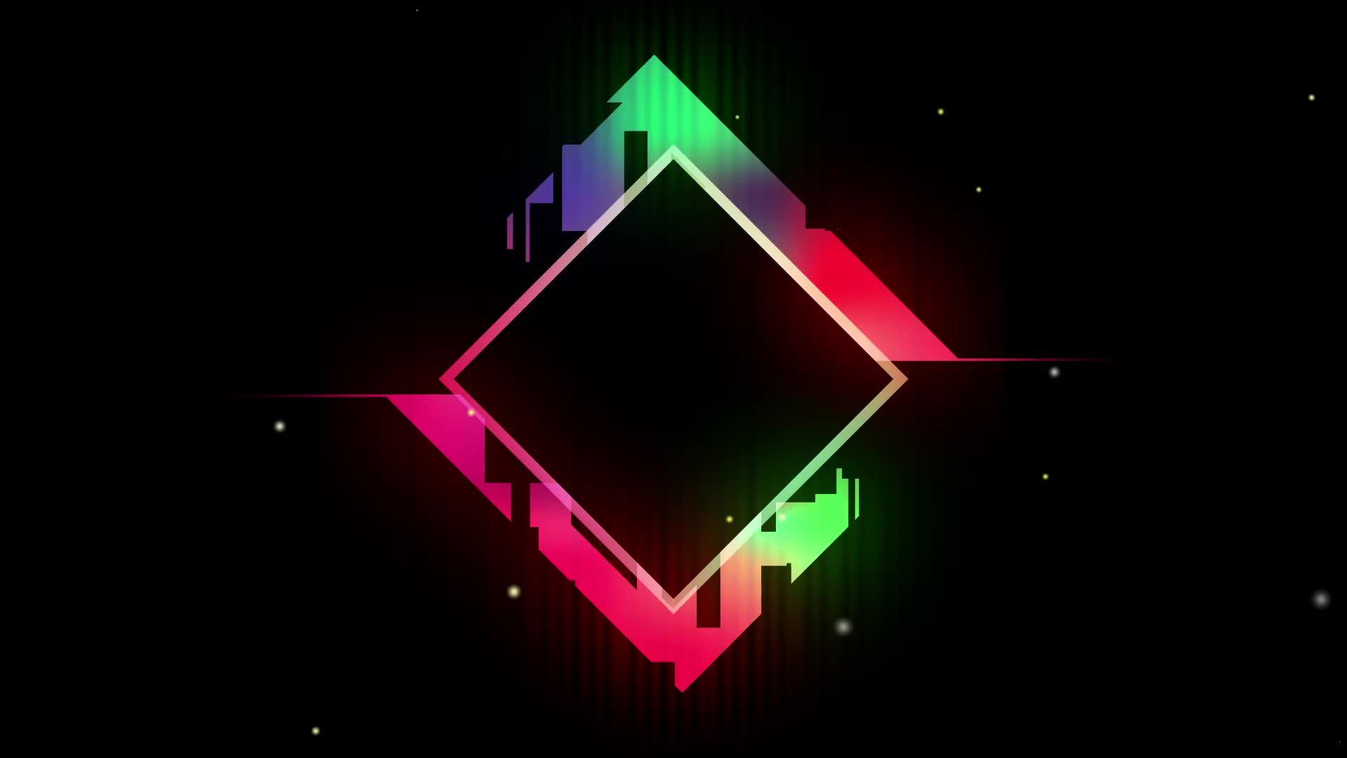 Rombo geometrico neon colorato, 1920x1080 Full HD 1080p, Desktop