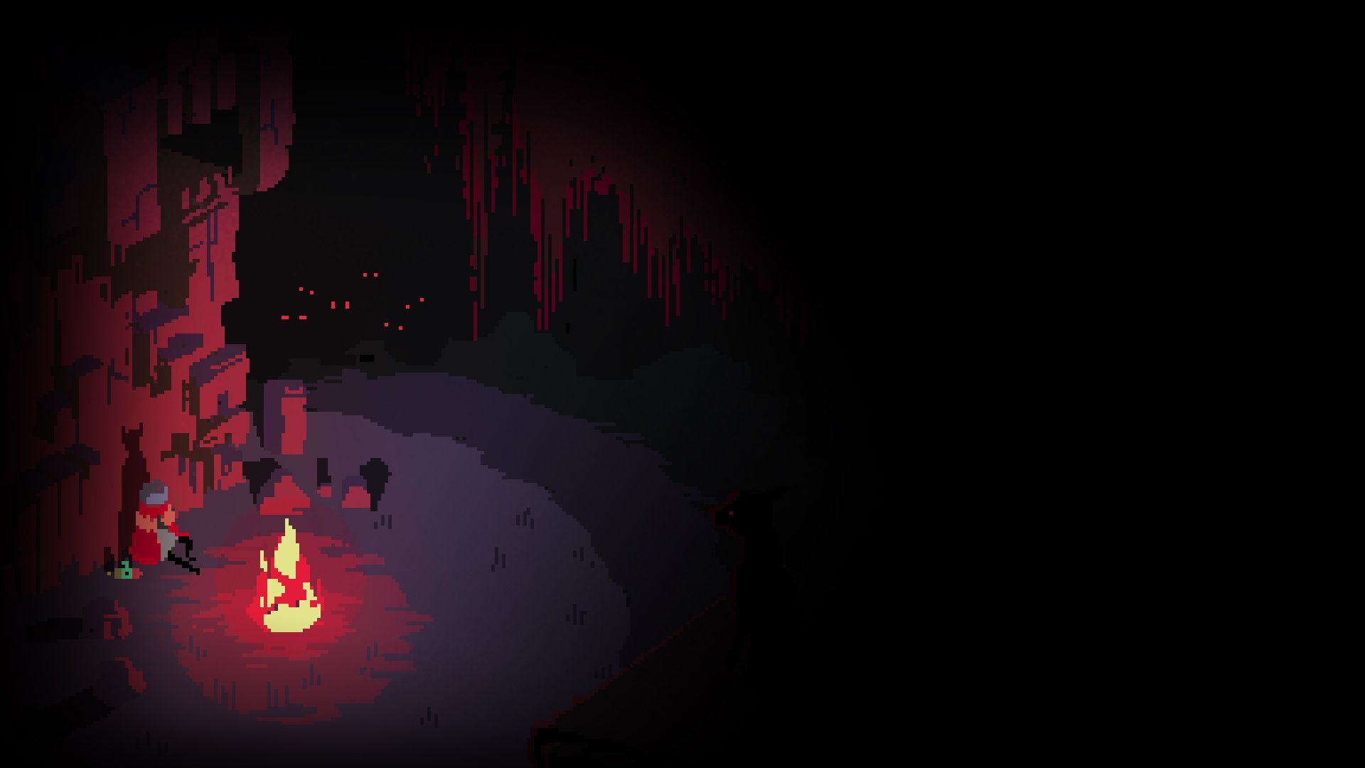 Hyper Light Drifter falò rosso, 1920x1080 1080p, PC Desktop