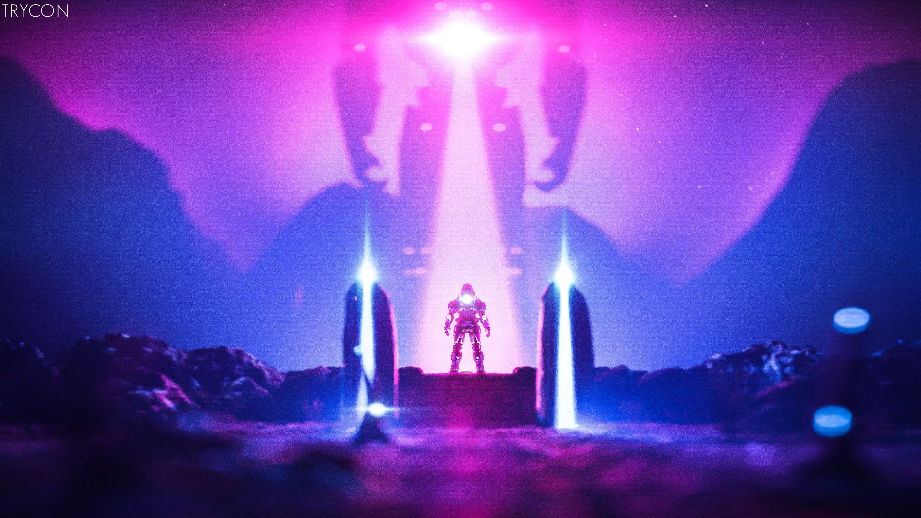 Hyper Light Drifter personaggio luce rosa, 3840x2160 Ultra HD, Monitor 4K